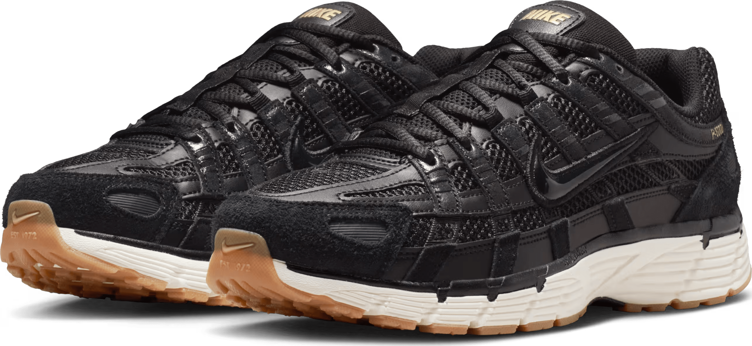 Nike P-6000 suède "Black Metallic Gold Grain"
