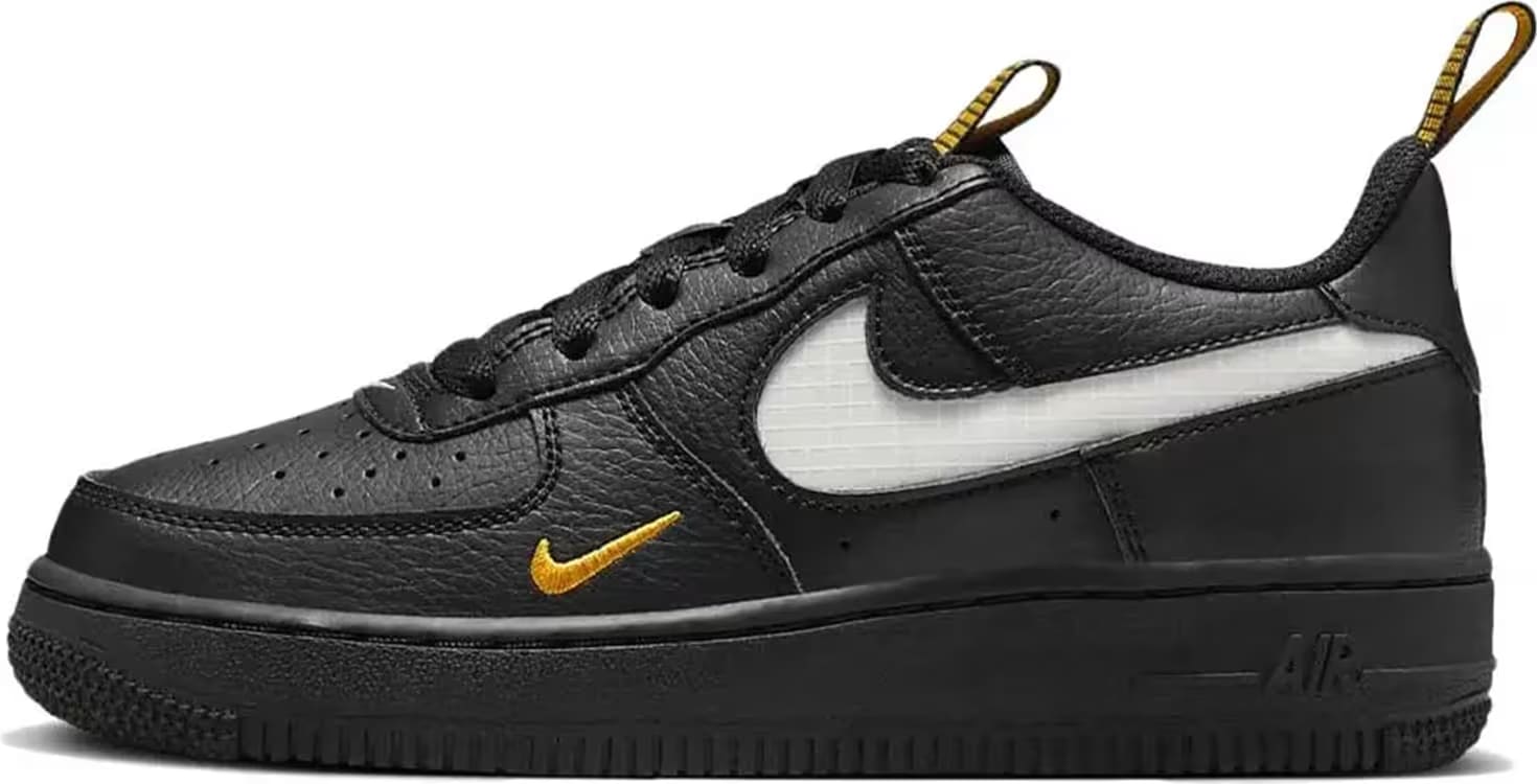 Nike Air Force 1 LV8 GS Mini Swoosh Black