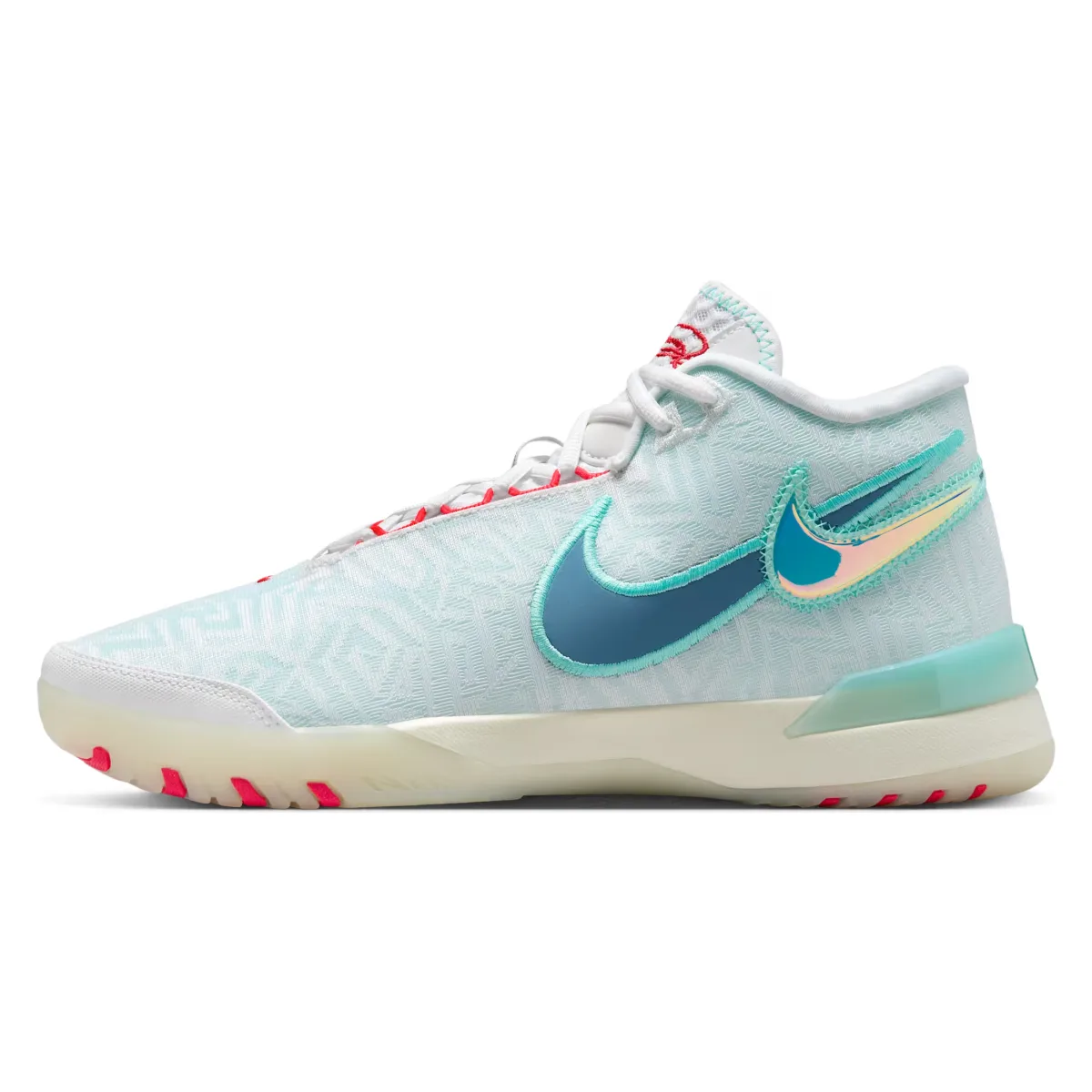 Nike LeBron NXXT Genisus White Aurora Green Siren Red Aegean Storm