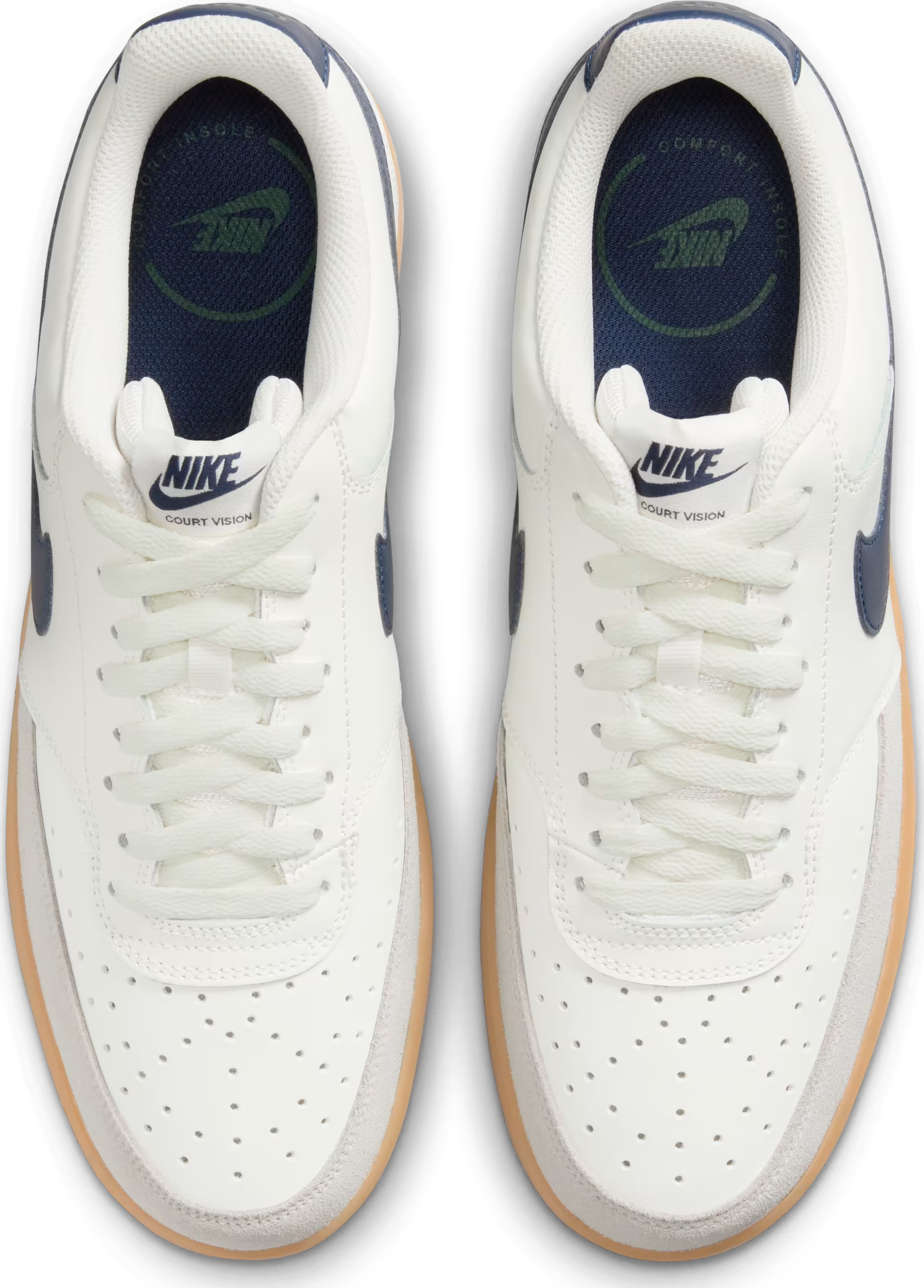 Nike Court Vision Low Sail Midnight Navy Gum