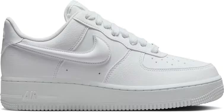 Nike Air Force 1 Low '07 Next Nature Triple White Bulbous Swoosh (Women's)