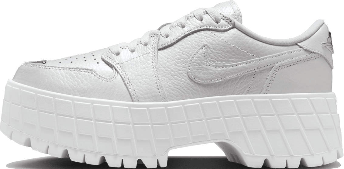 Air Jordan 1 Brooklyn Low Wmns "White Metallic Silver"