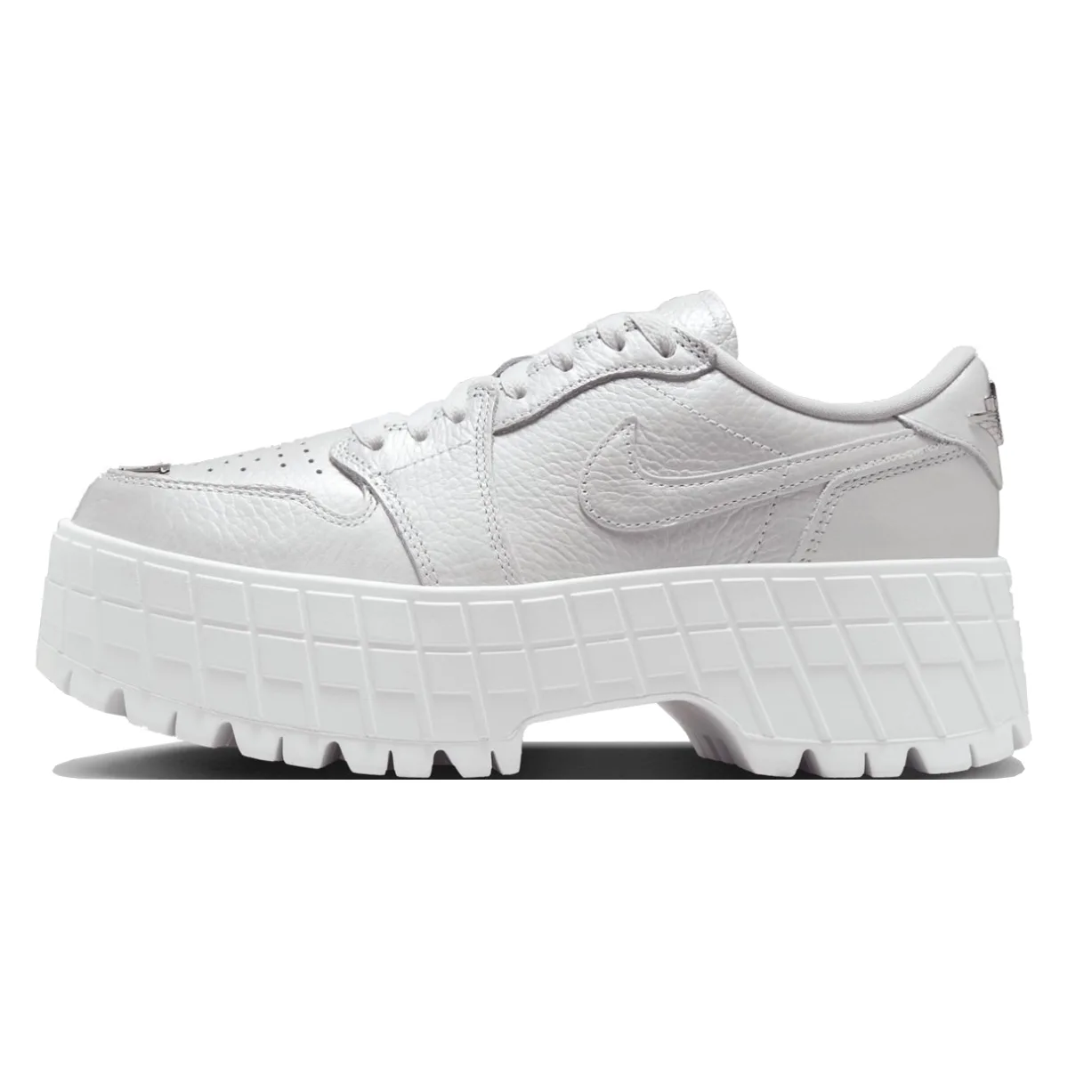 Air Jordan 1 Brooklyn Low Wmns "White Metallic Silver"
