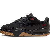 Jordan Flight Court Black Gum Medium Brown Varsity Red (GS)