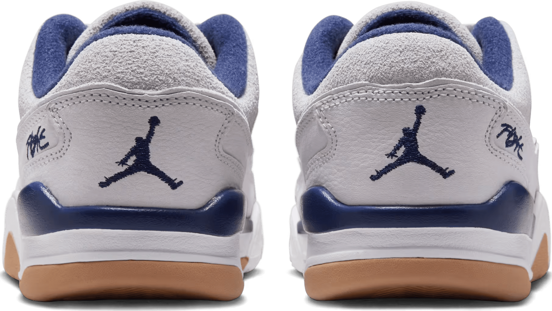 Jordan Flight Court Neutral Grey White Gum Light Brown Midnight Navy (GS)