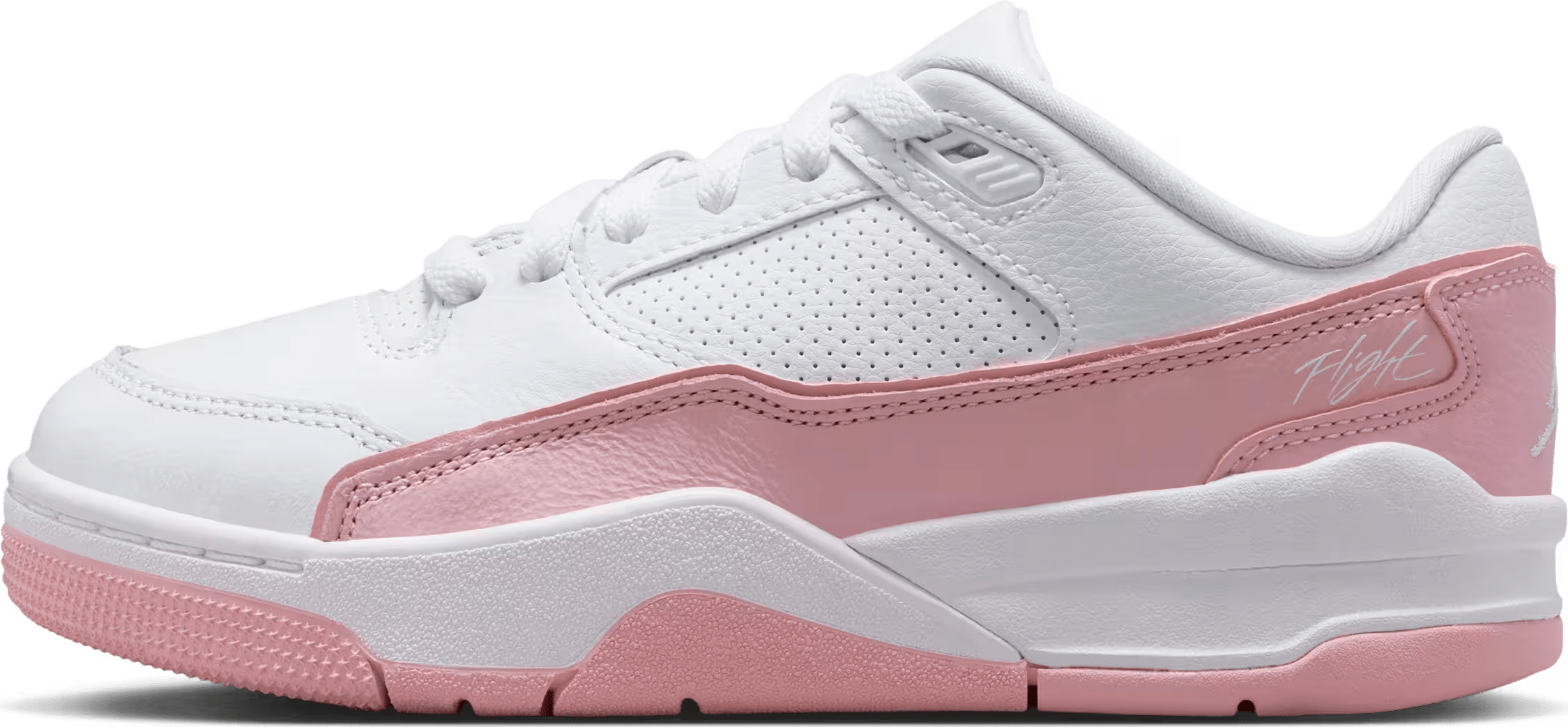 Jordan Flight Court White Medium Soft Pink (GS)