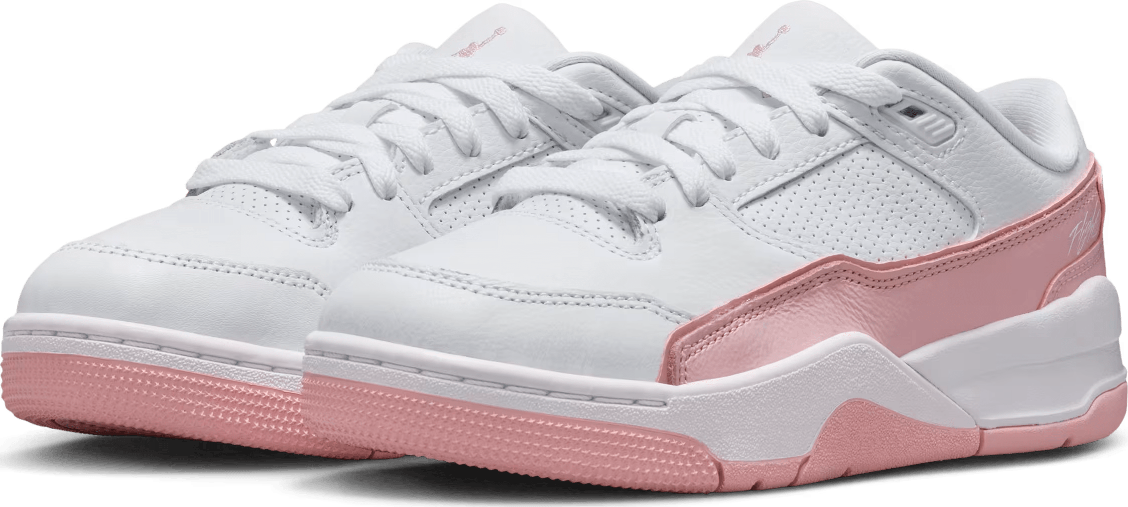 Jordan Flight Court White Medium Soft Pink (GS)