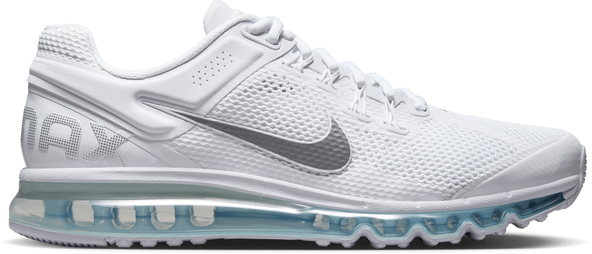 Nike Air Max 2013 White Metallic Slver