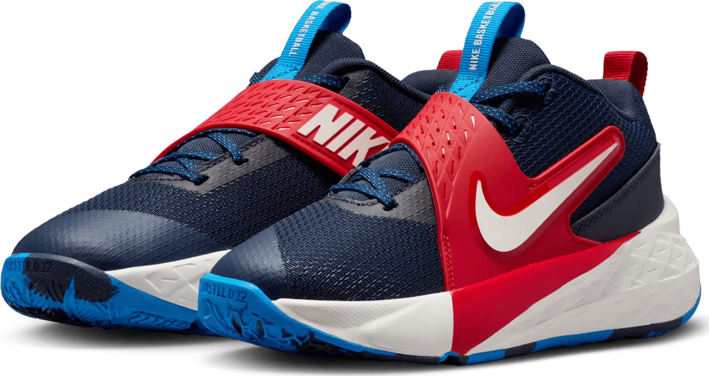 Nike Team Hustle D 12 Team Navy University Red Sail (GS)
