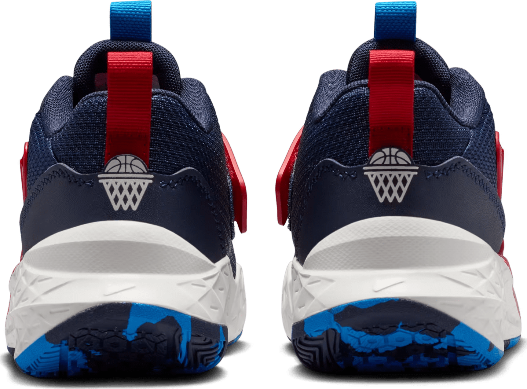Nike Team Hustle D 12 Team Navy University Red Sail (GS)