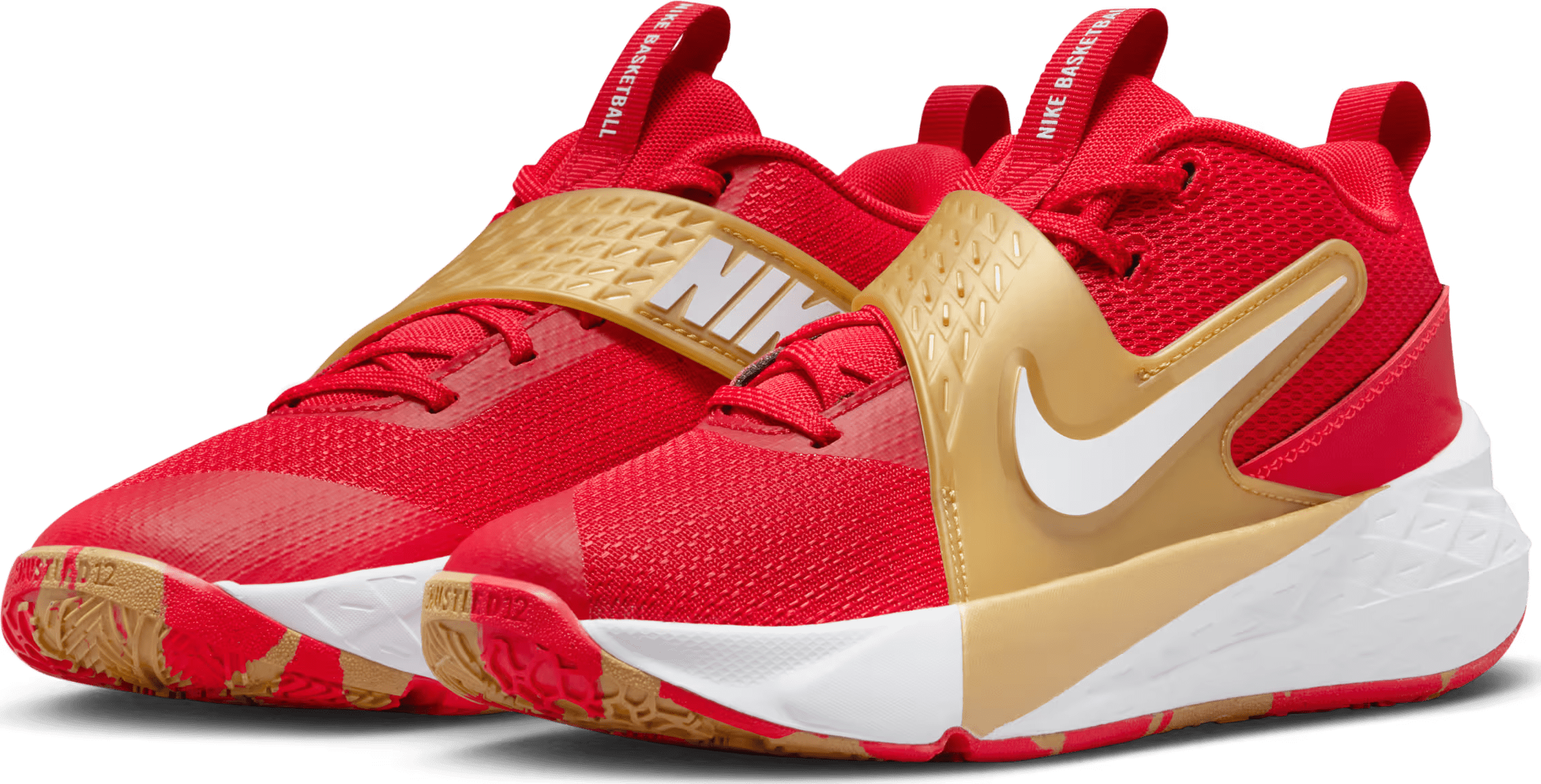 Nike Team Hustle D 12 University Red Gold White (GS)