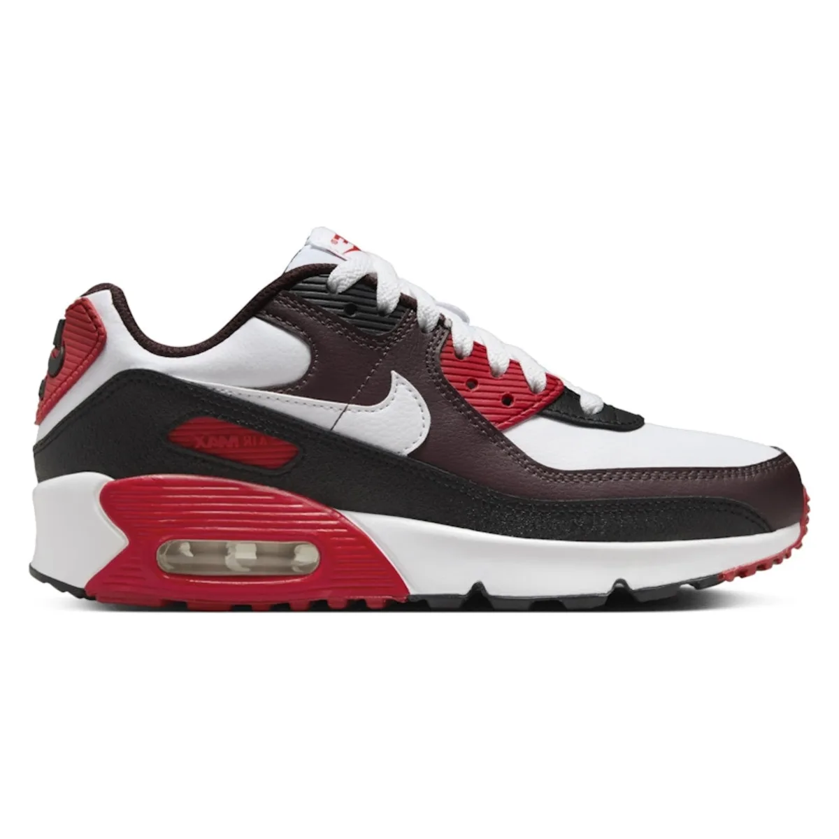 Nike Air Max 90 Burgundy Crush Black University Red White (GS)