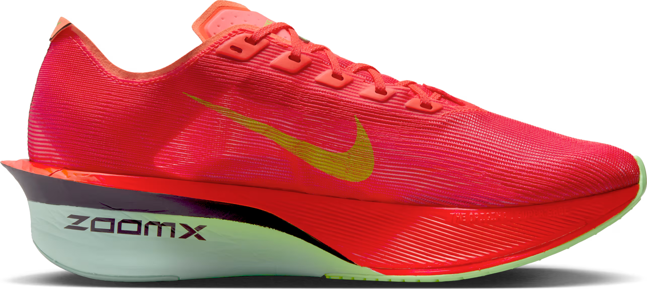 Nike ZoomX Vaporfly Next% 4 Bright Crimson Mint Foam Cave Purple Lime Blast