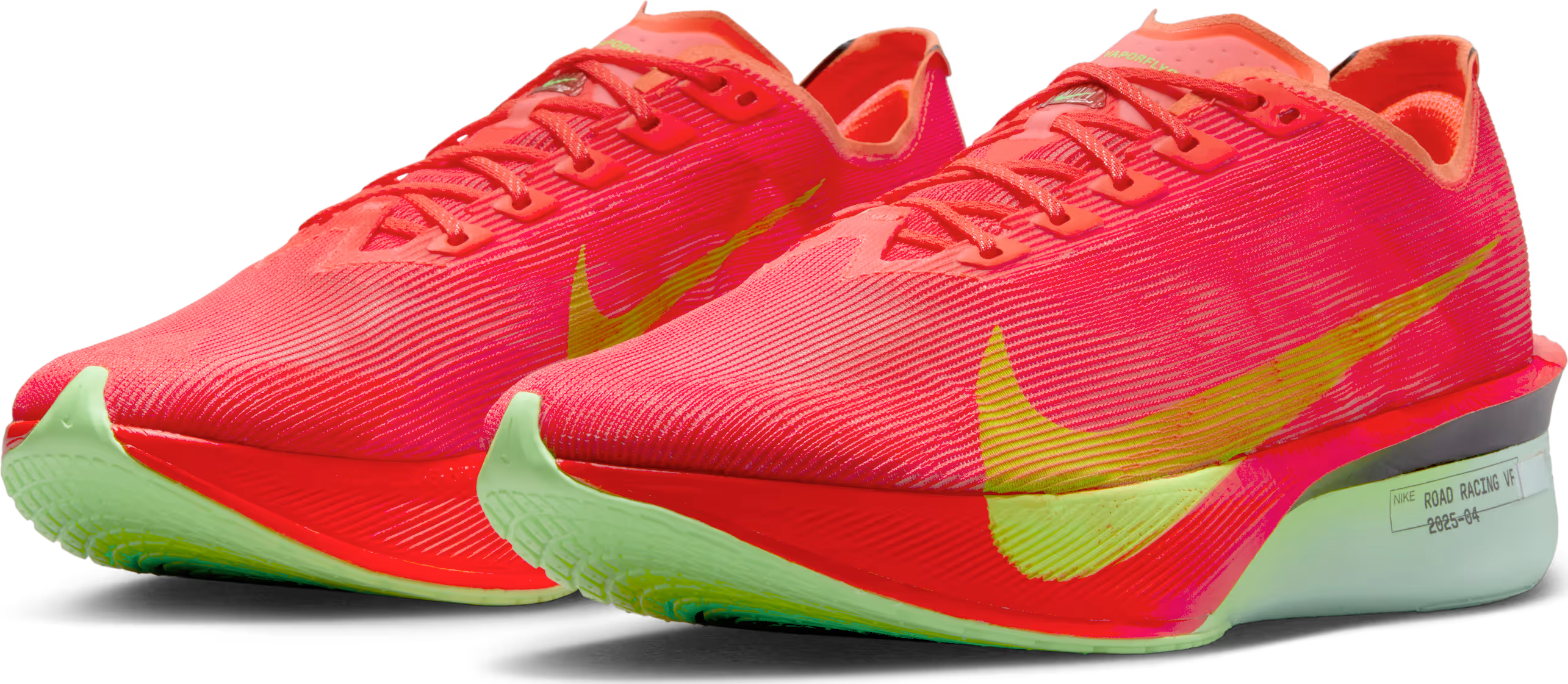 Nike ZoomX Vaporfly Next% 4 Bright Crimson Mint Foam Cave Purple Lime Blast