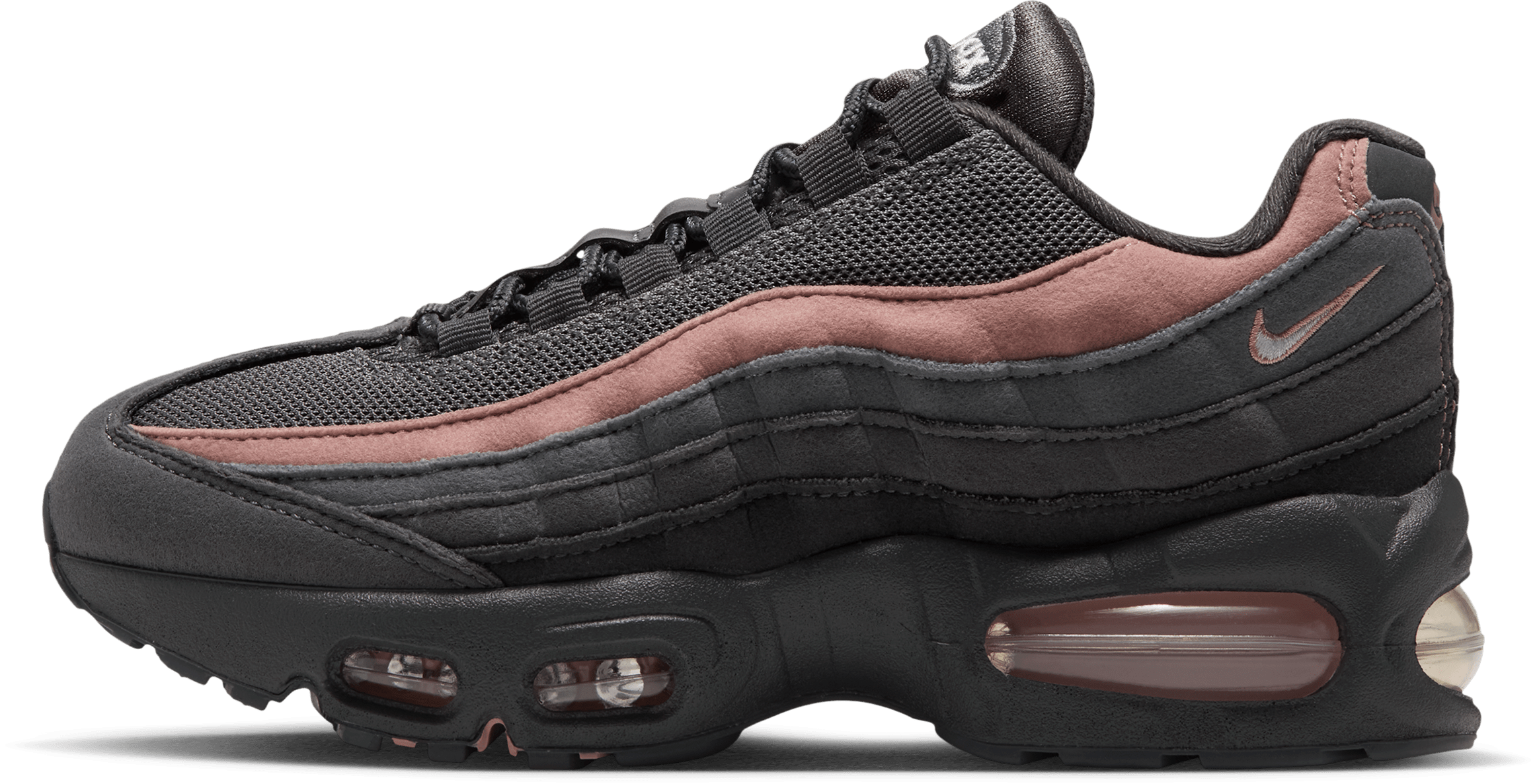 Nike Air Max 95 Big Bubble GS "Dark Grey Rust Pink"