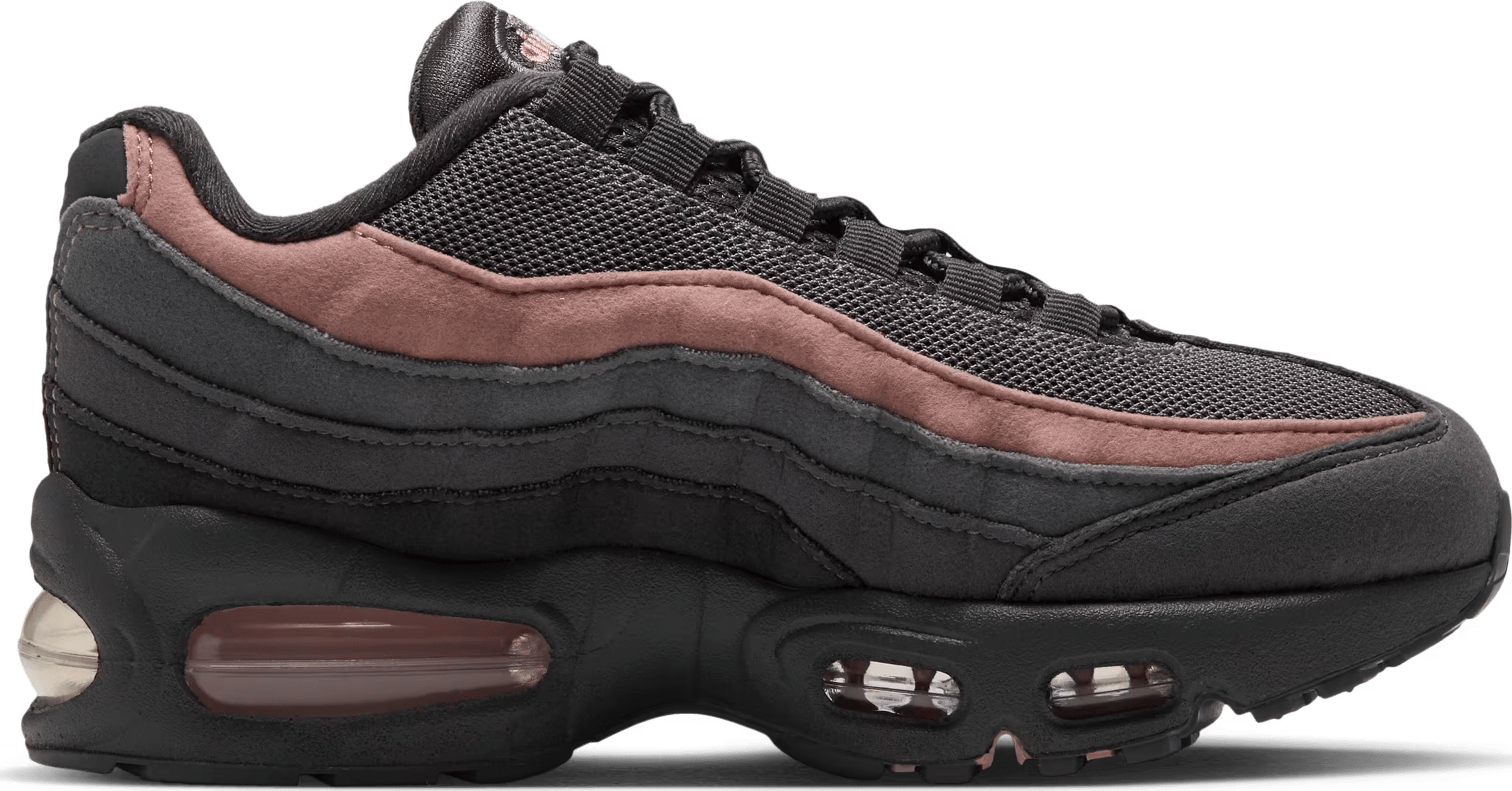Nike Air Max 95 Big Bubble GS "Dark Grey Rust Pink"