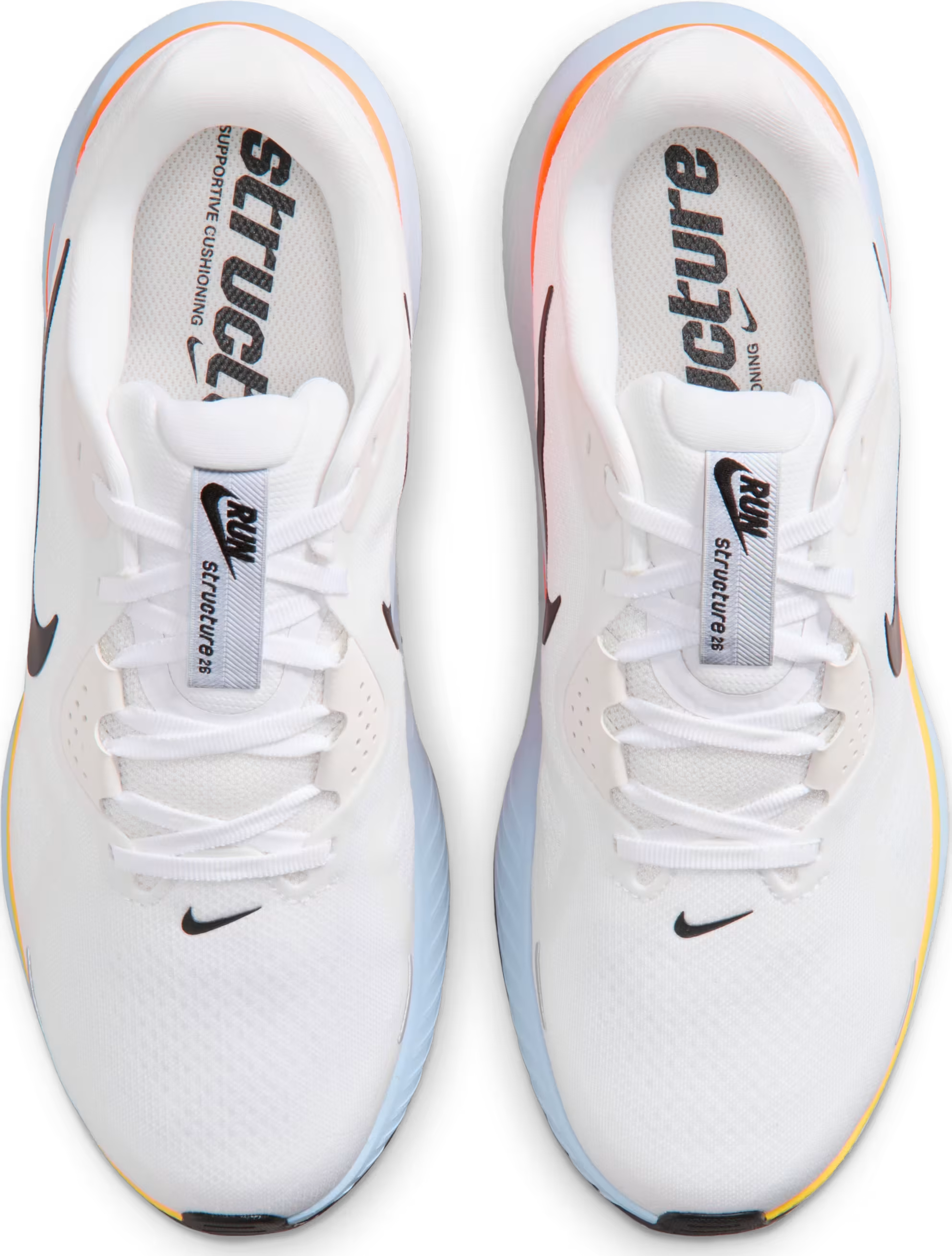 Nike Structure 26 White Black Hydrogen Blue Orange