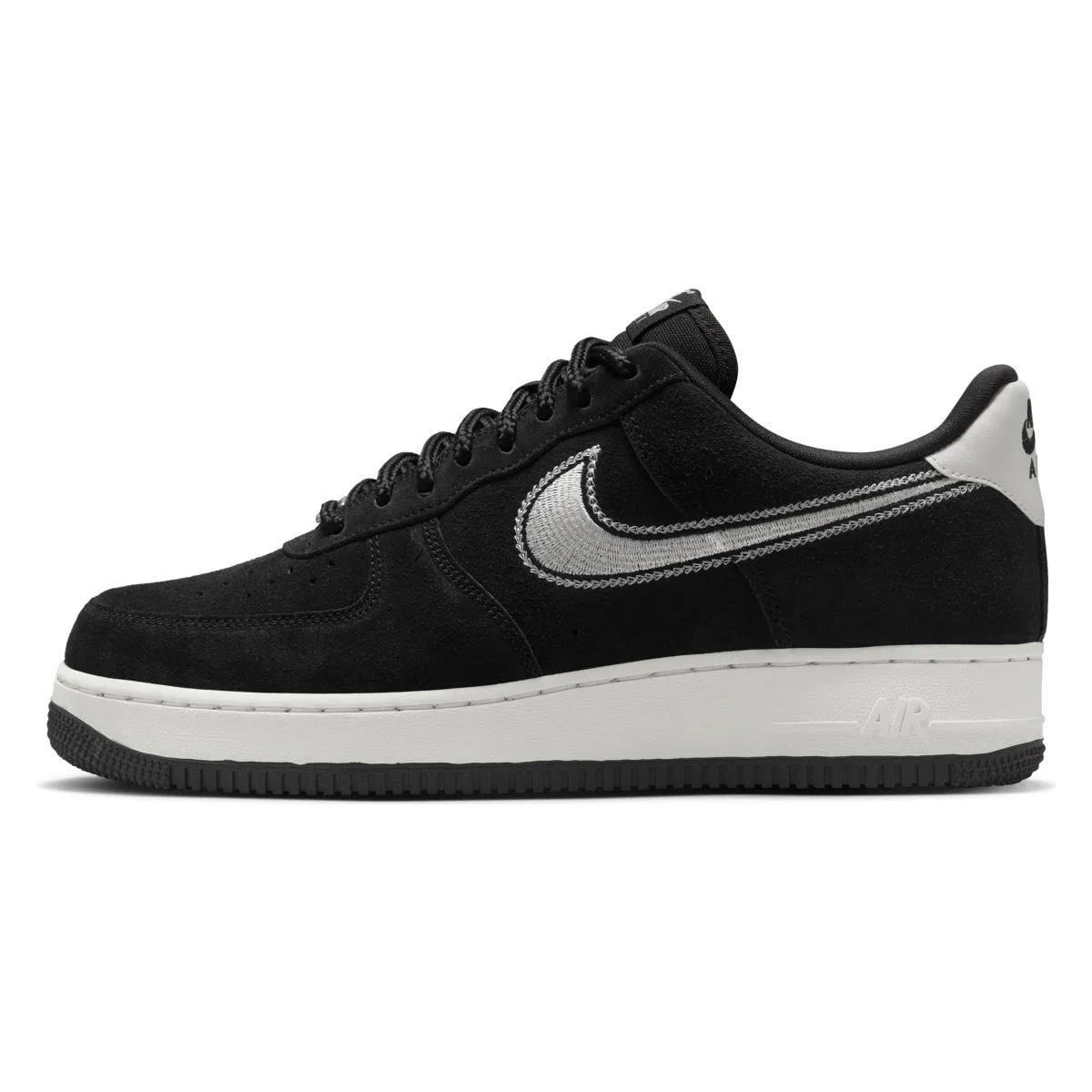 Nike Air Force 1 '07 LV8 "Black Sail Embroidered Swoosh"