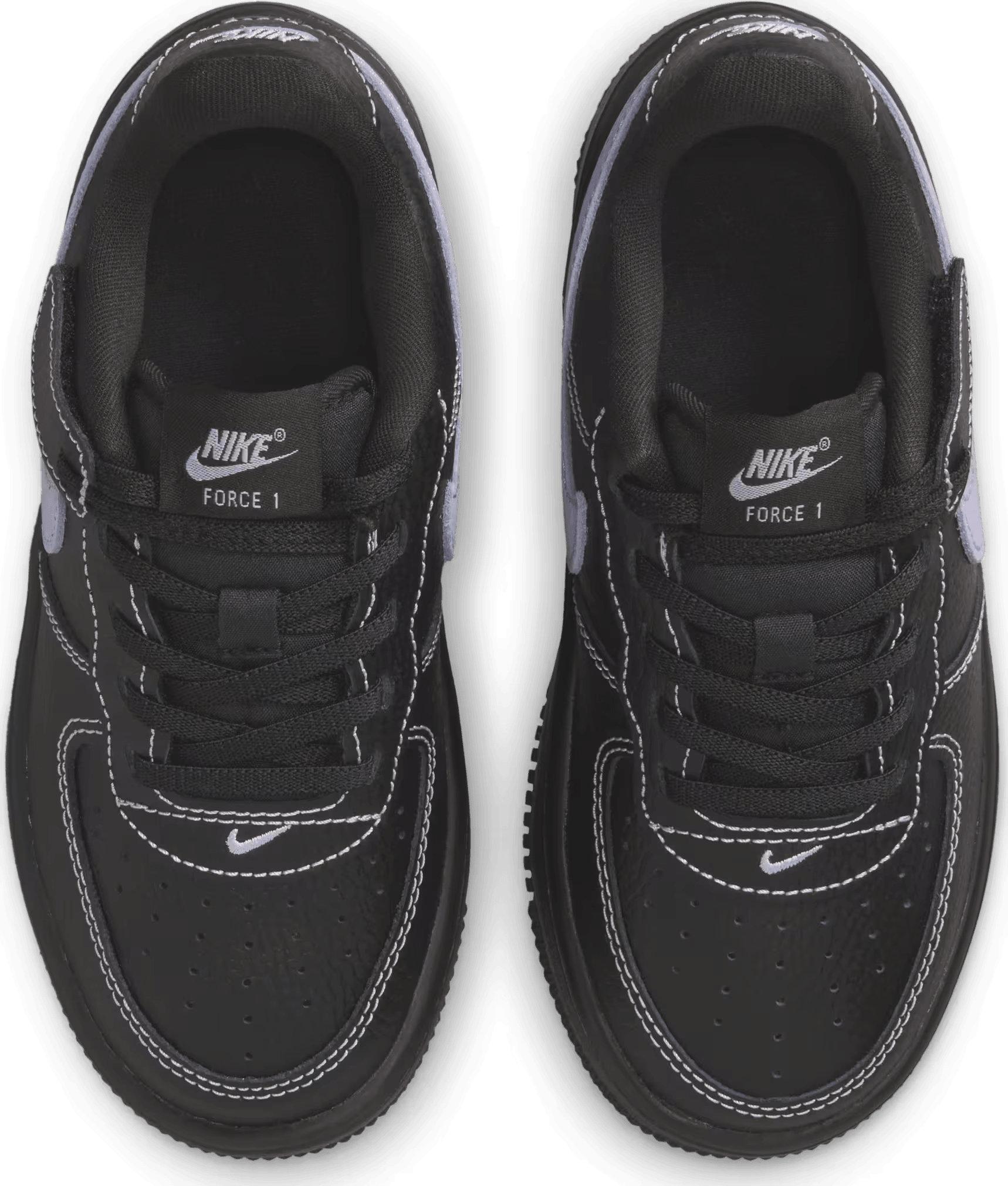 Nike Force 1 Low LV8 EasyOn Black Hydrangeas (PS)