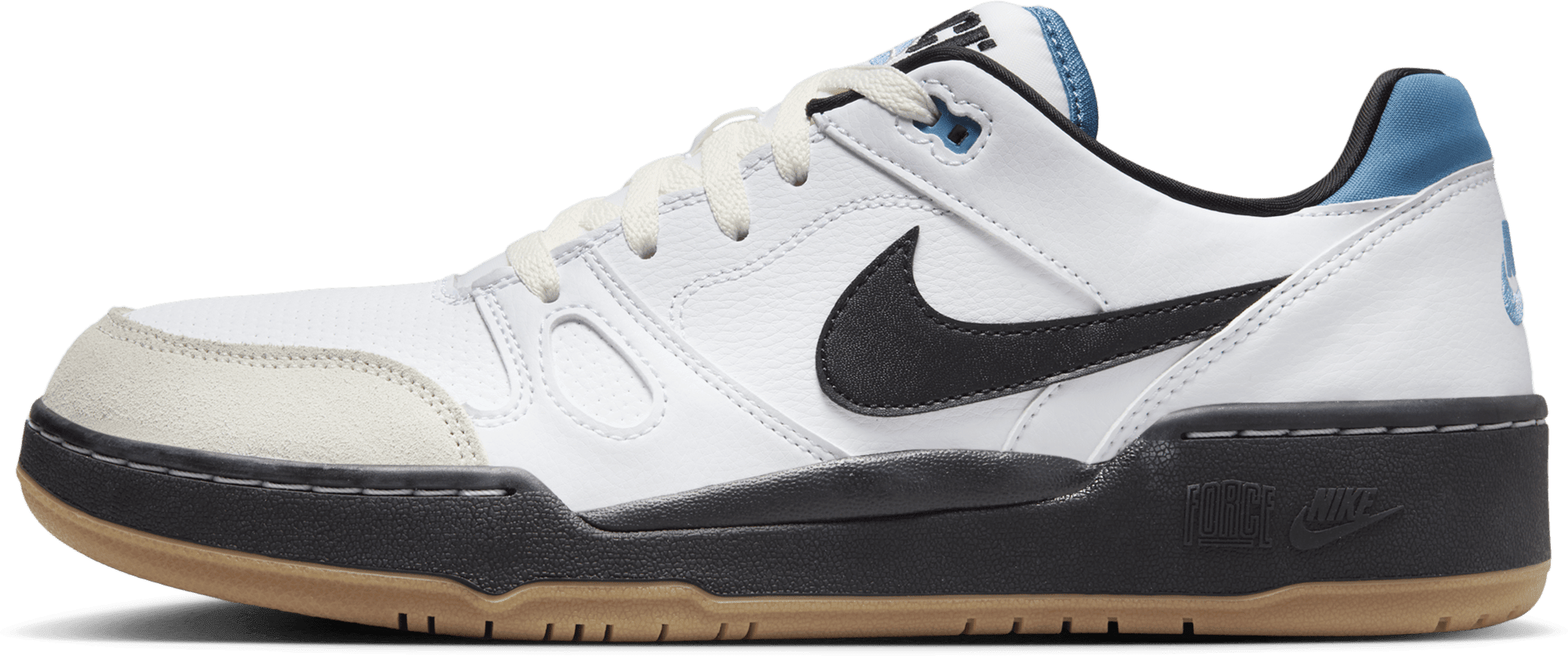 Nike Full Force Low White Black Aegean Storm