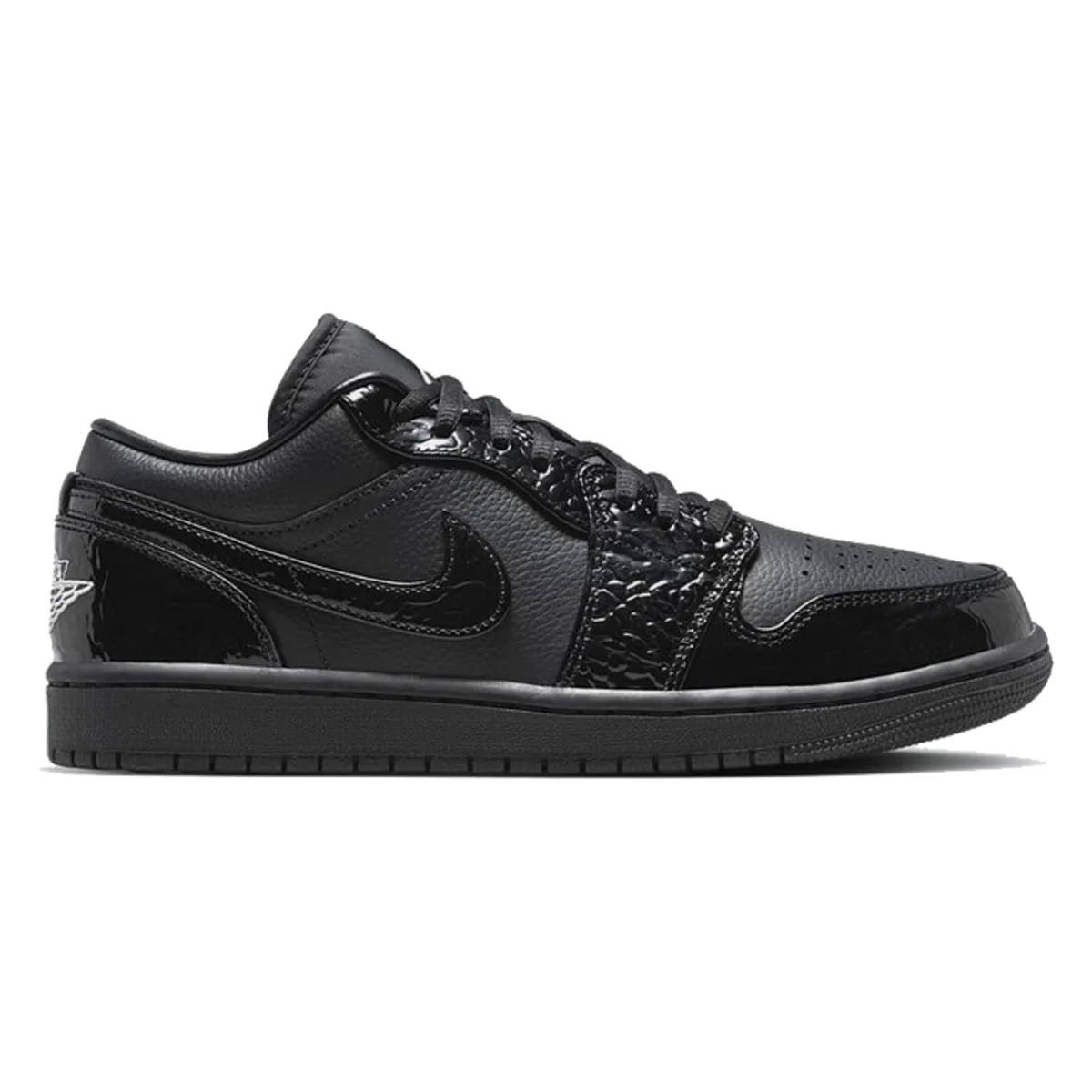 Air Jordan 1 Low Wmns "Black Croc"