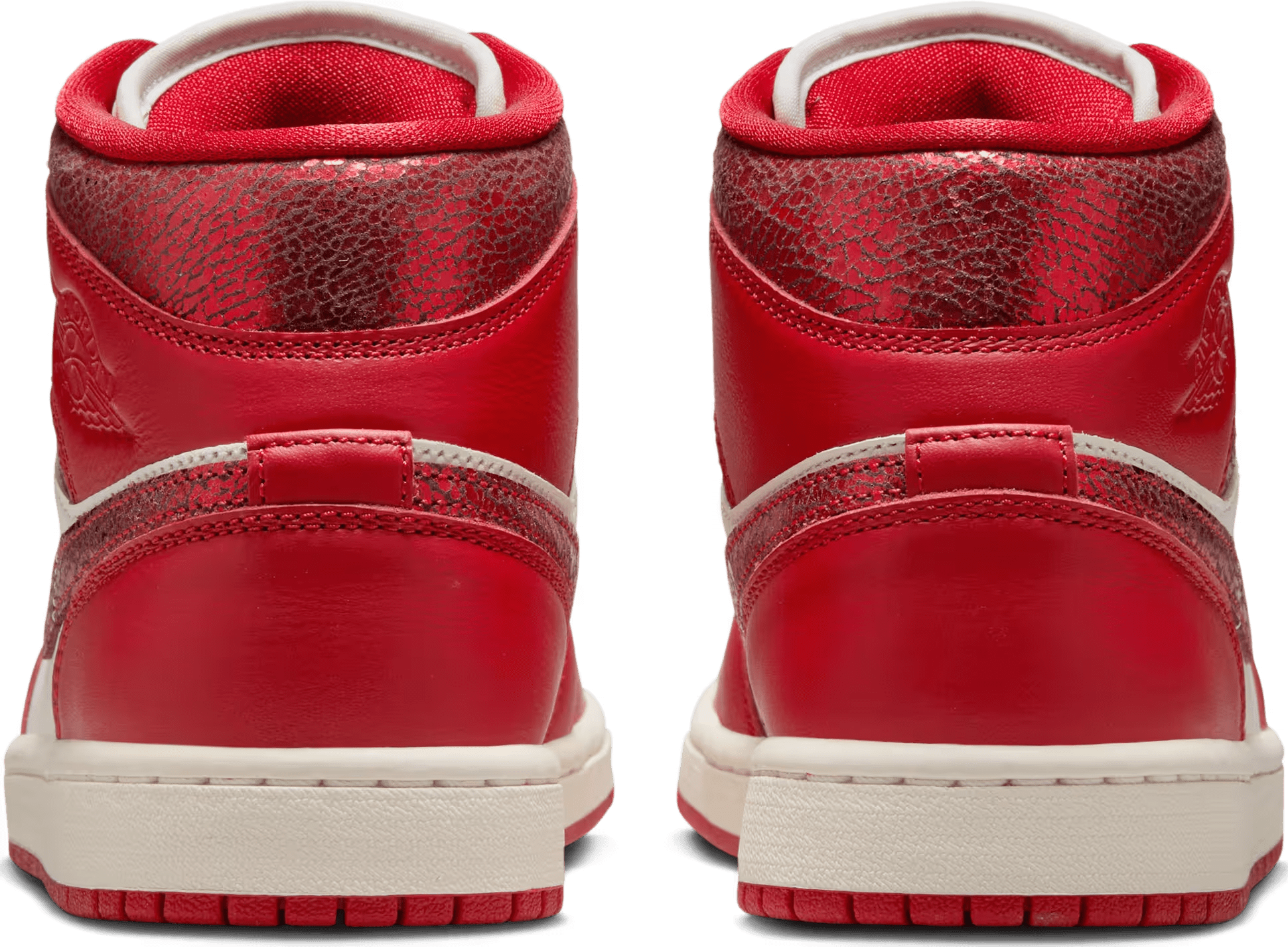 Air Jordan 1 Mid SE Wmns "Cracked Red Metallic"