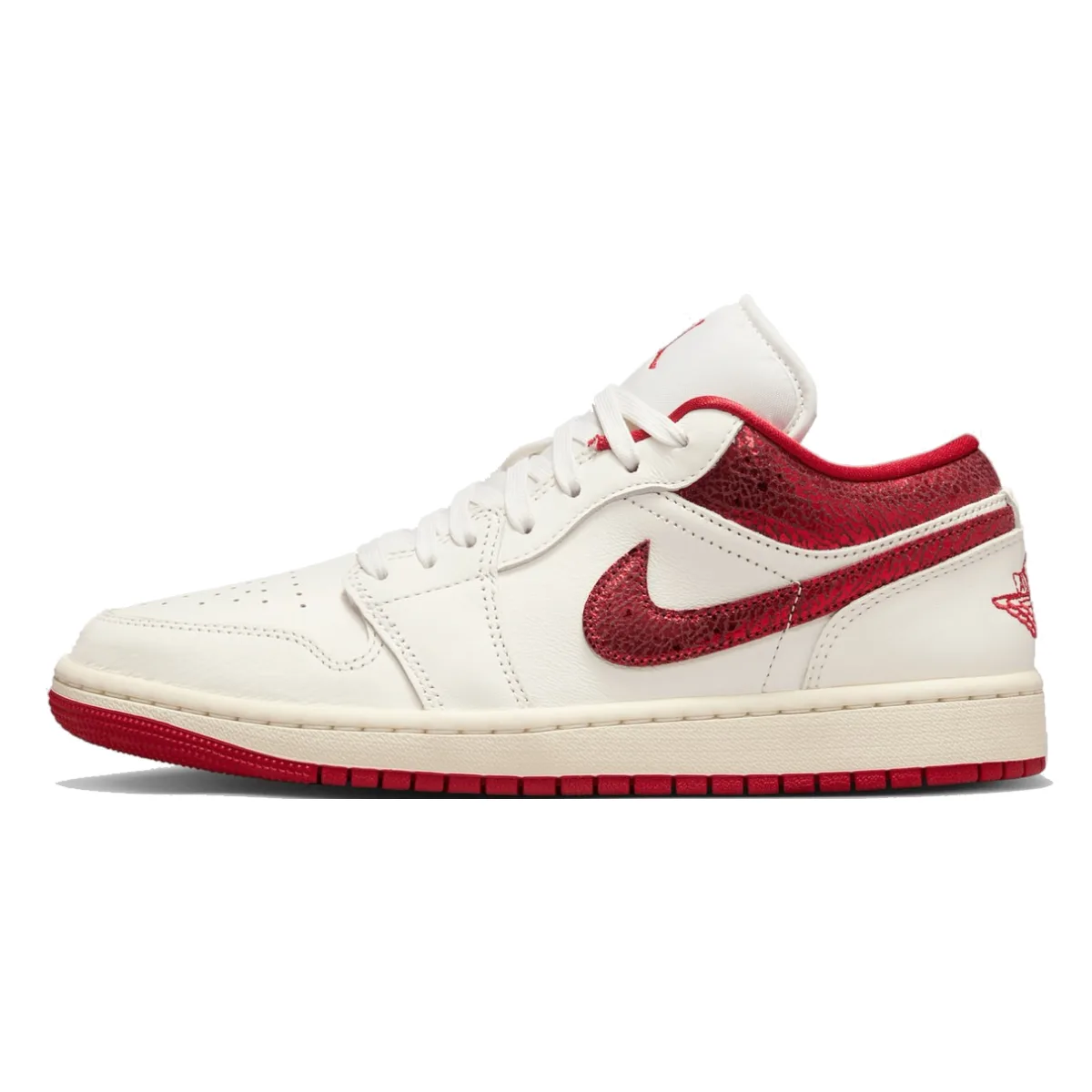 Air Jordan 1 Low SE Wmns "Metallic Red Swoosh"