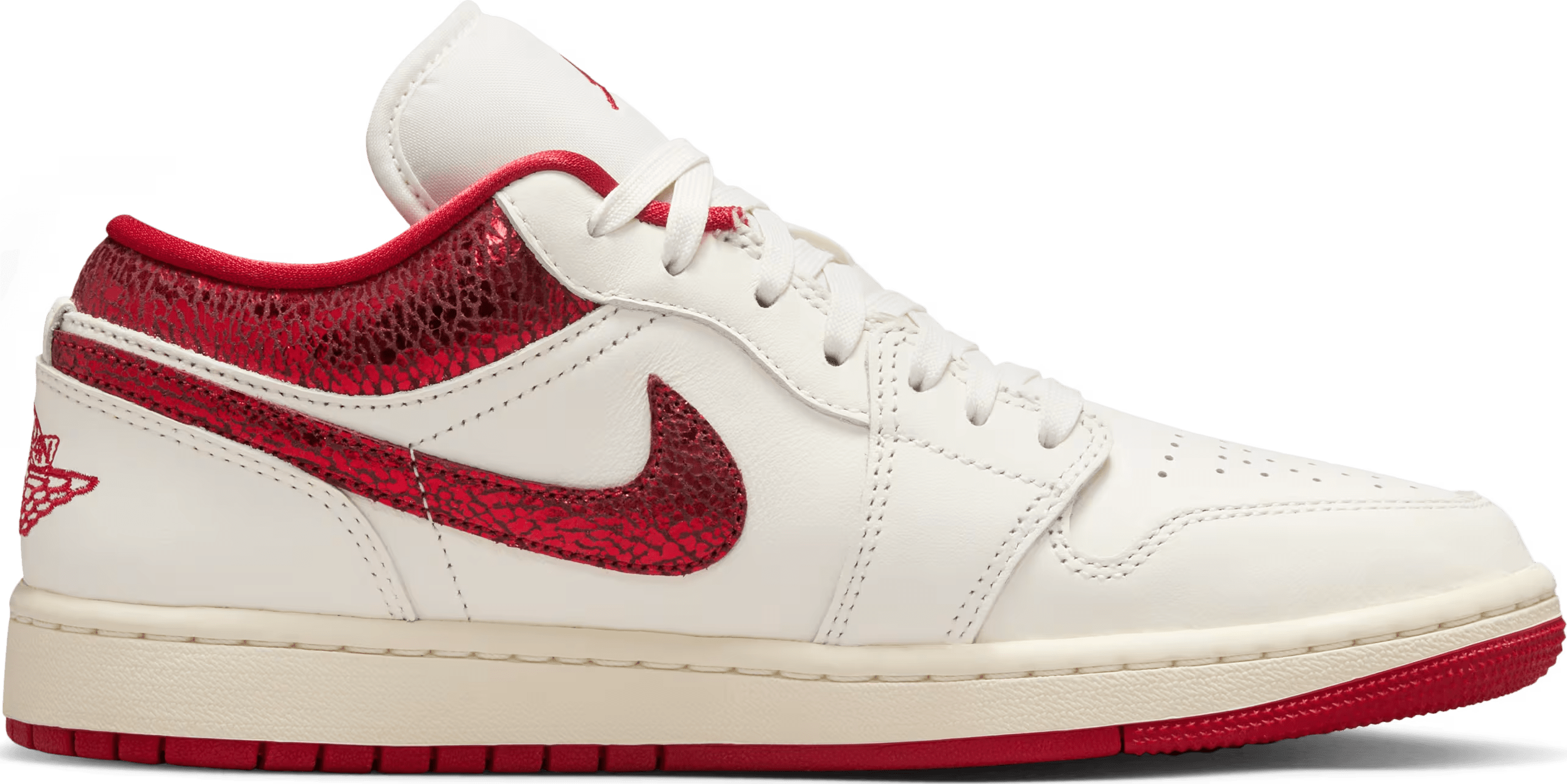 Air Jordan 1 Low SE Wmns "Metallic Red Swoosh"