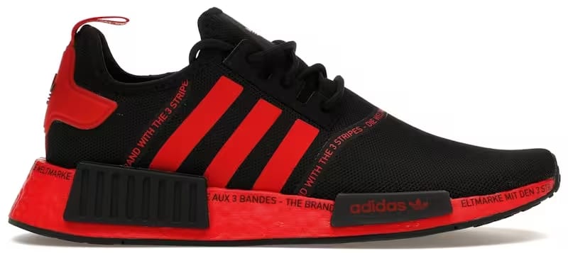 adidas NMD R1 Black Vivid Red