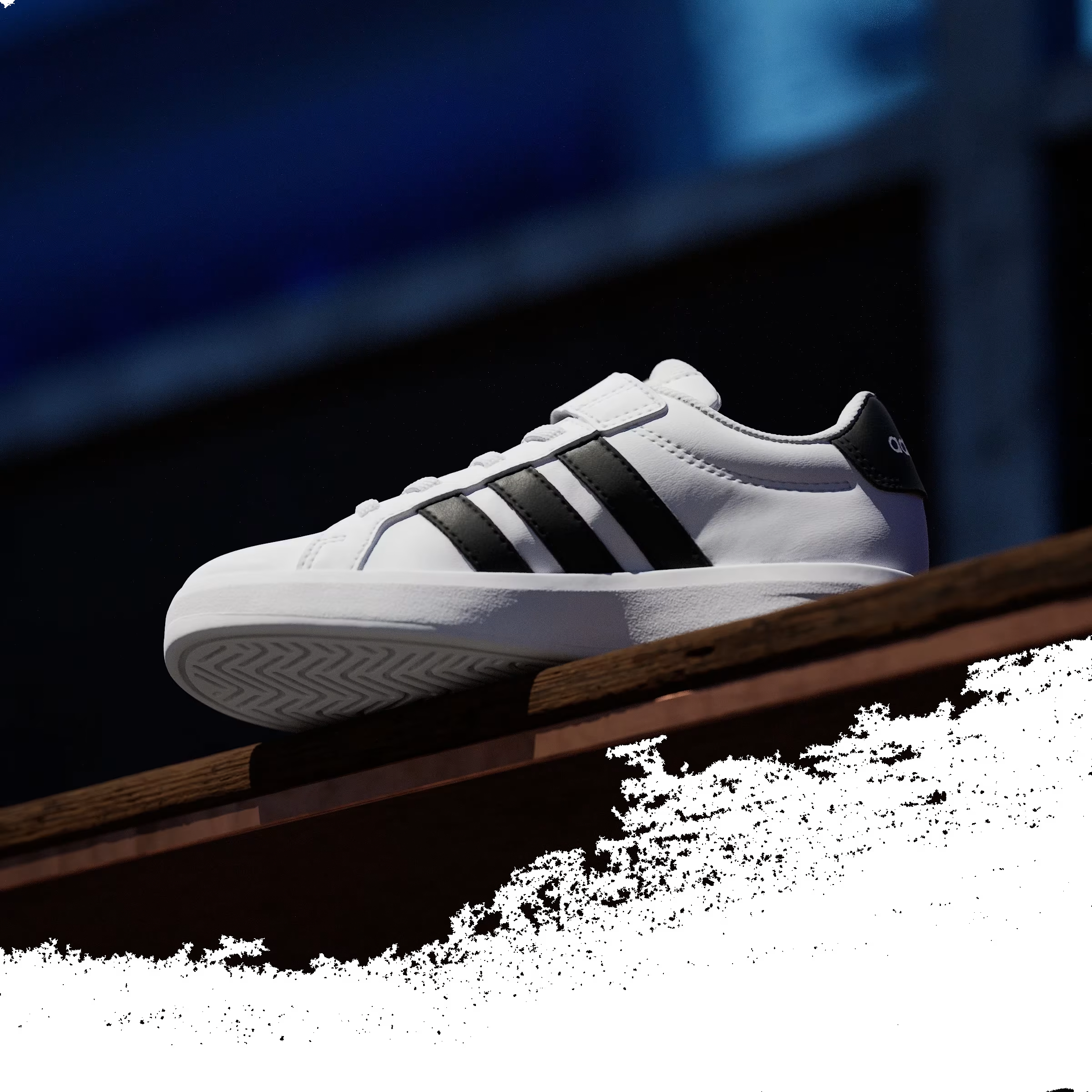 adidas Grand Court 3.0 White Core Black (PS)
