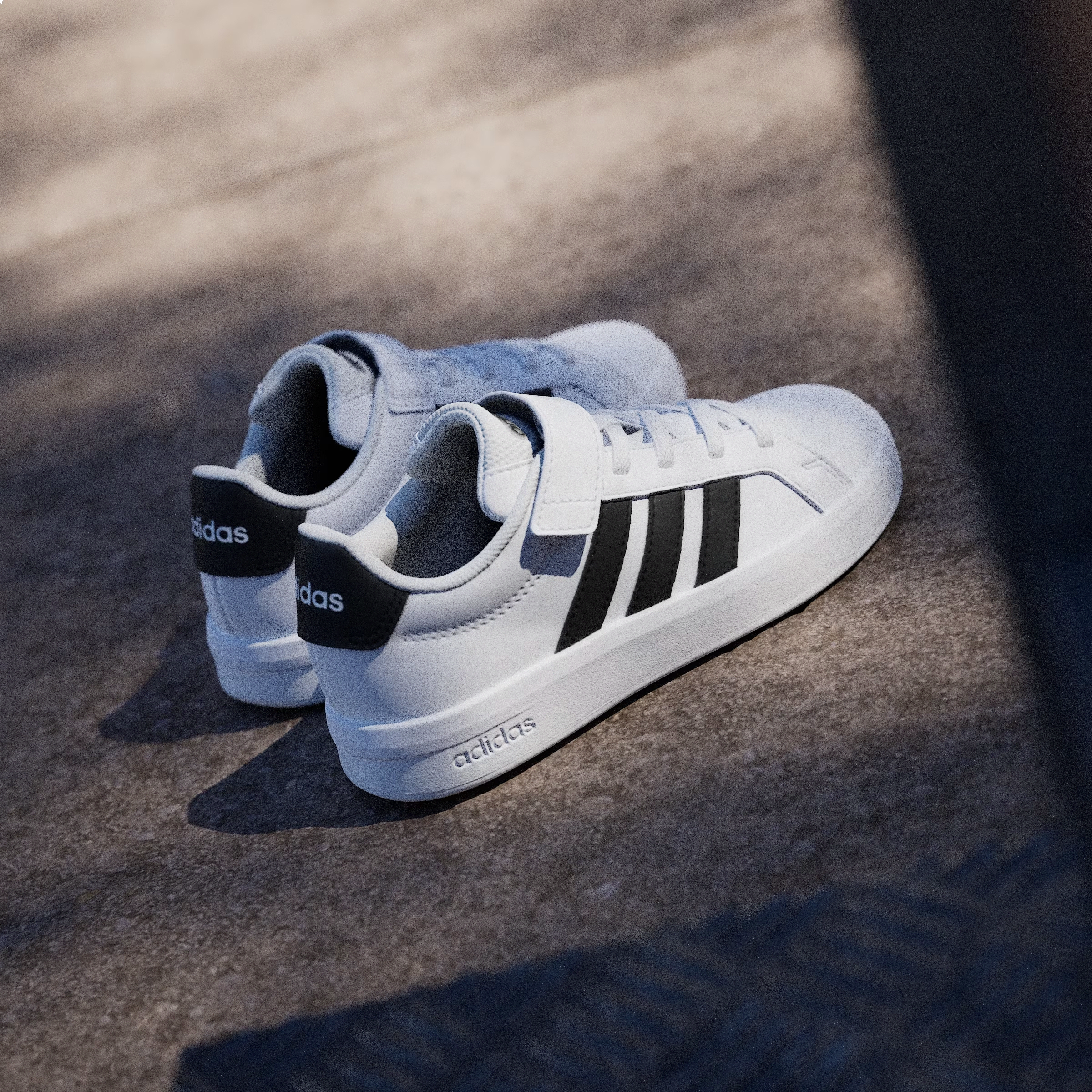 adidas Grand Court 3.0 White Core Black (PS)