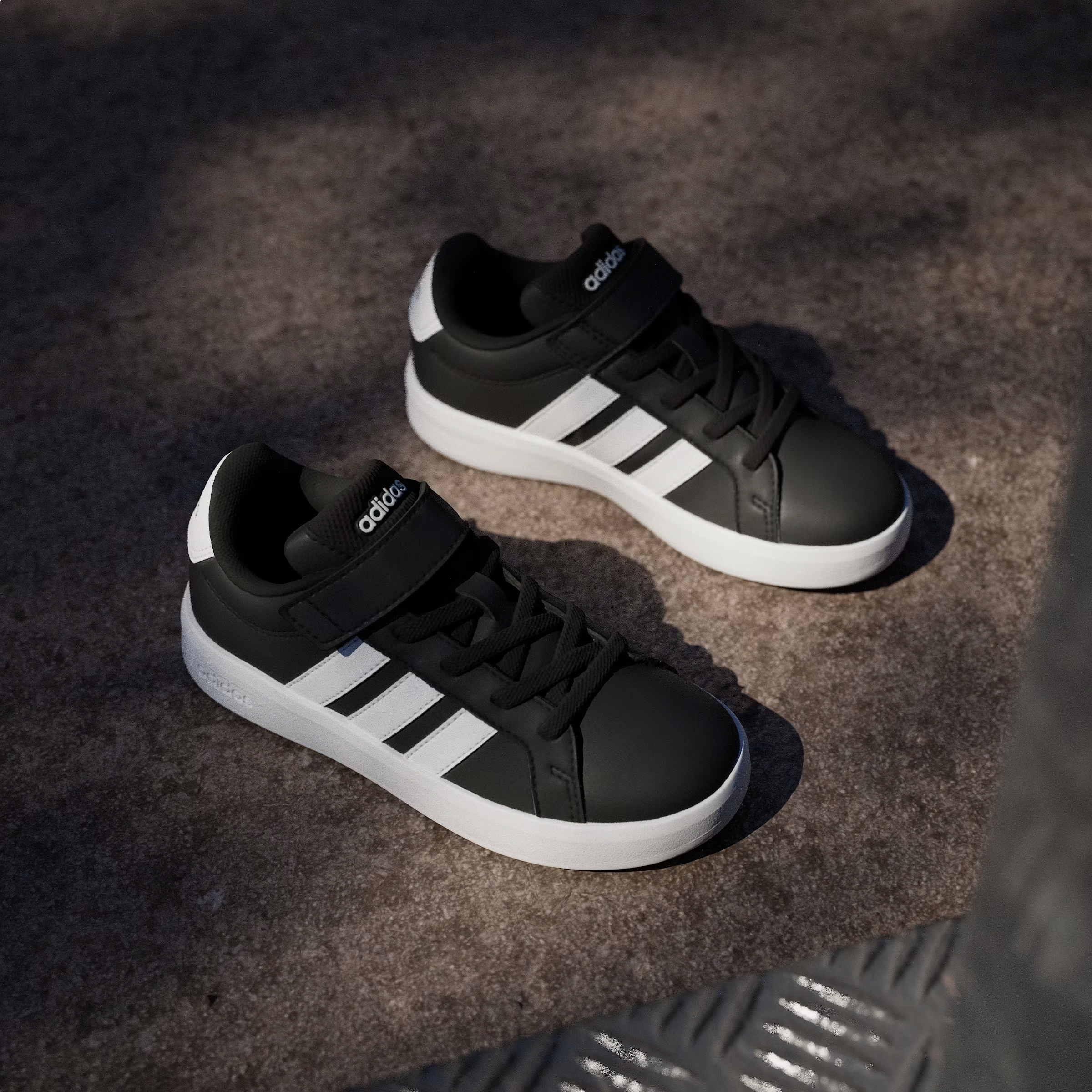 adidas Grand Court 3.0 Black Cloud White (PS)