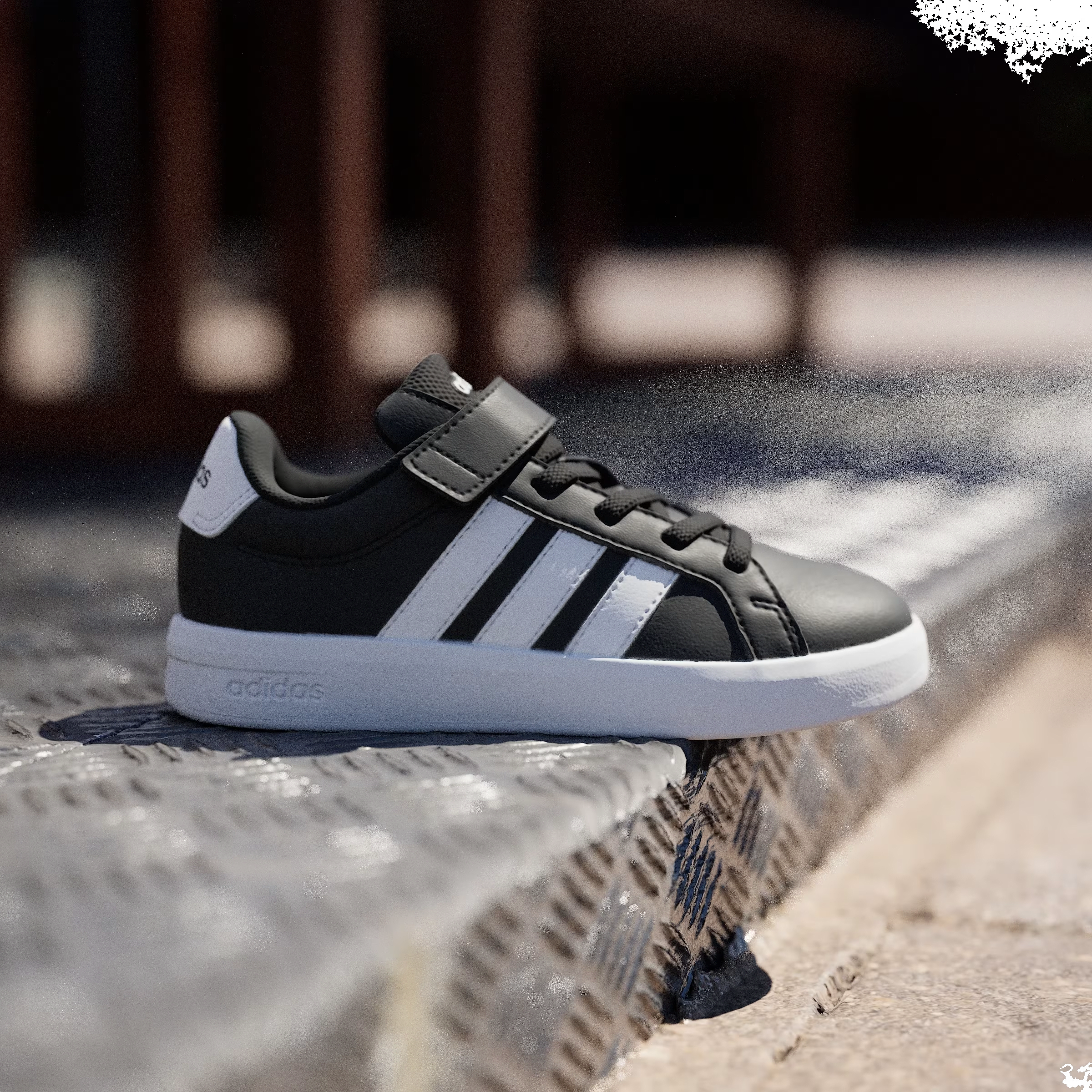 adidas Grand Court 3.0 Black Cloud White (PS)