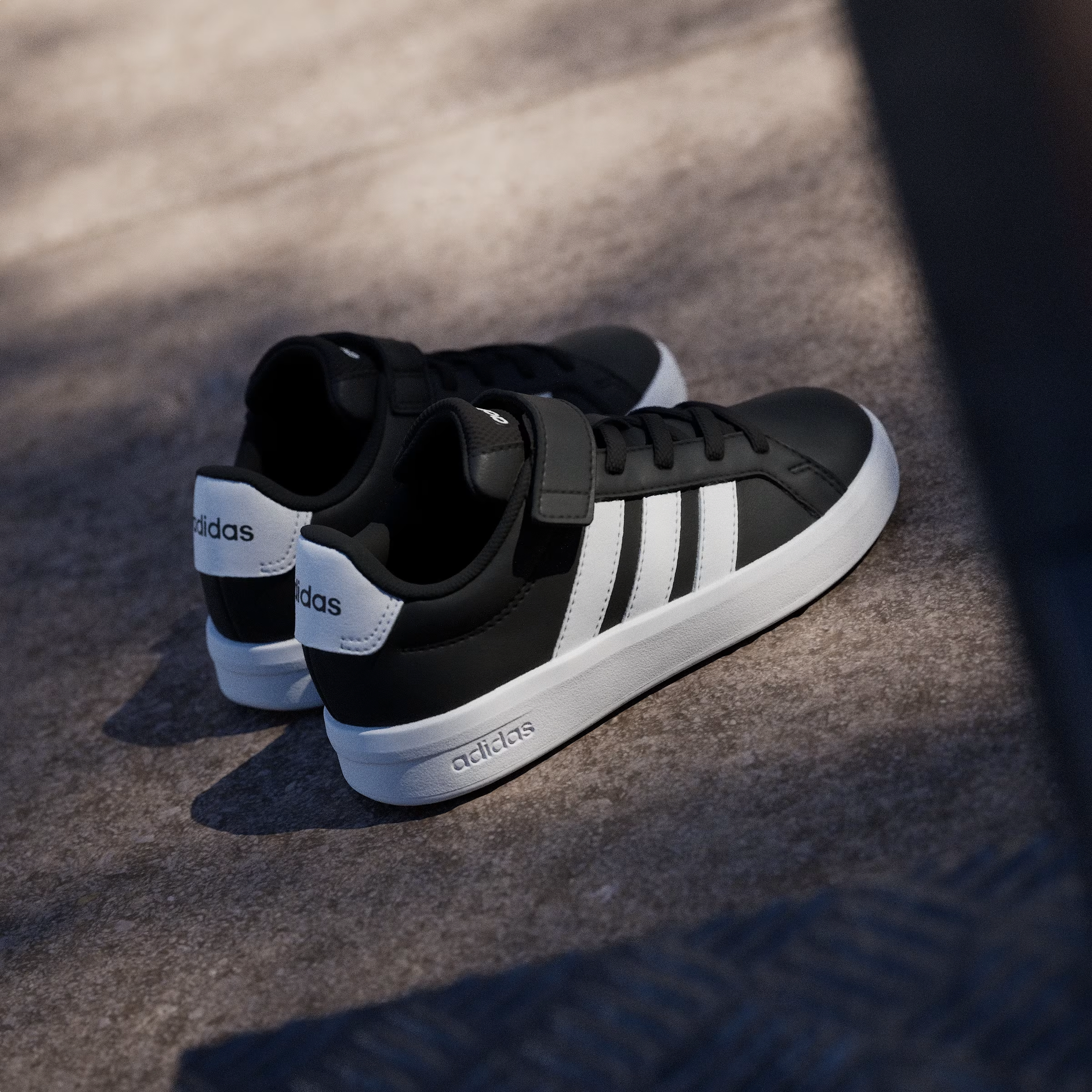 adidas Grand Court 3.0 Black Cloud White (PS)