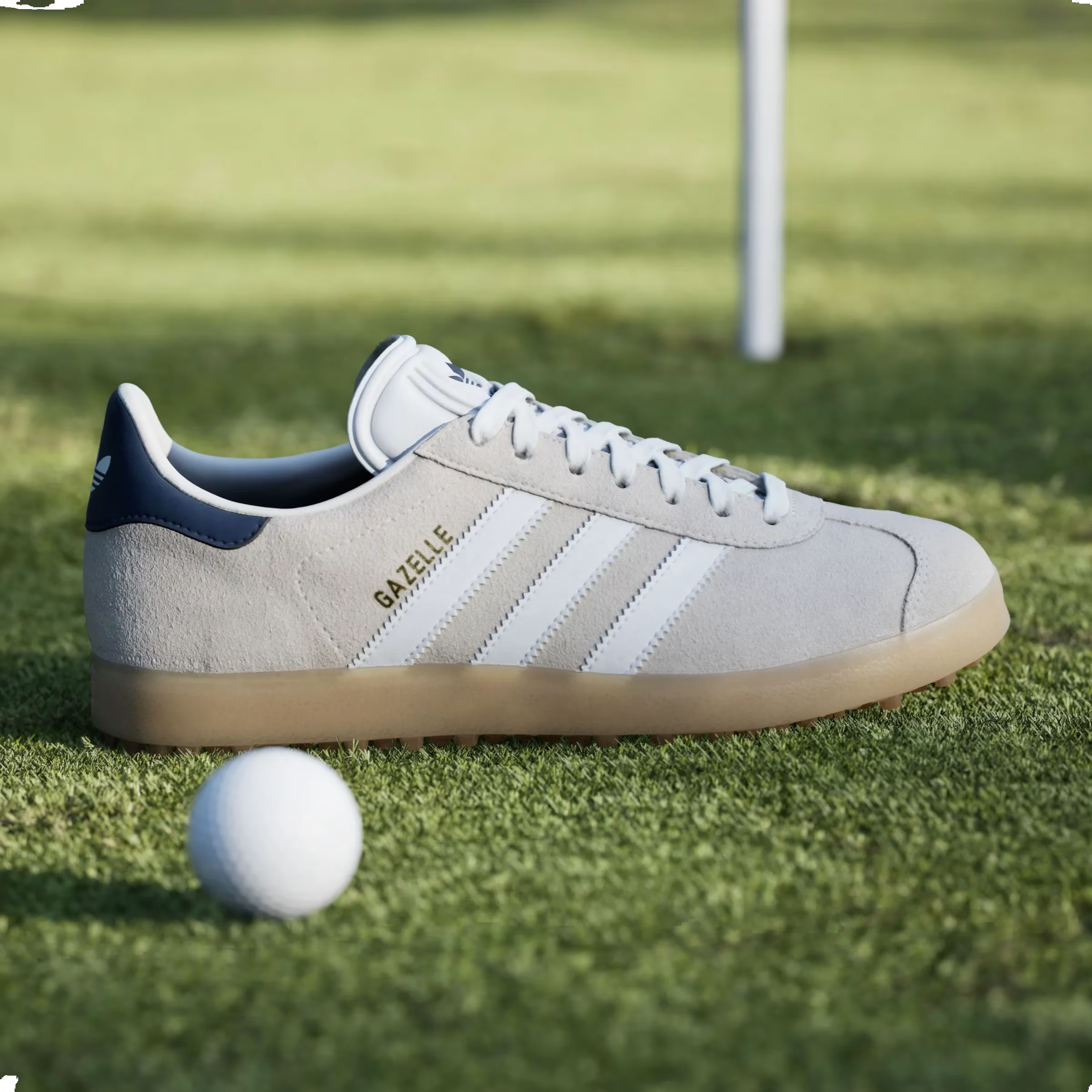 adidas Gazelle Spikeless Golf Chalk White Night Indigo