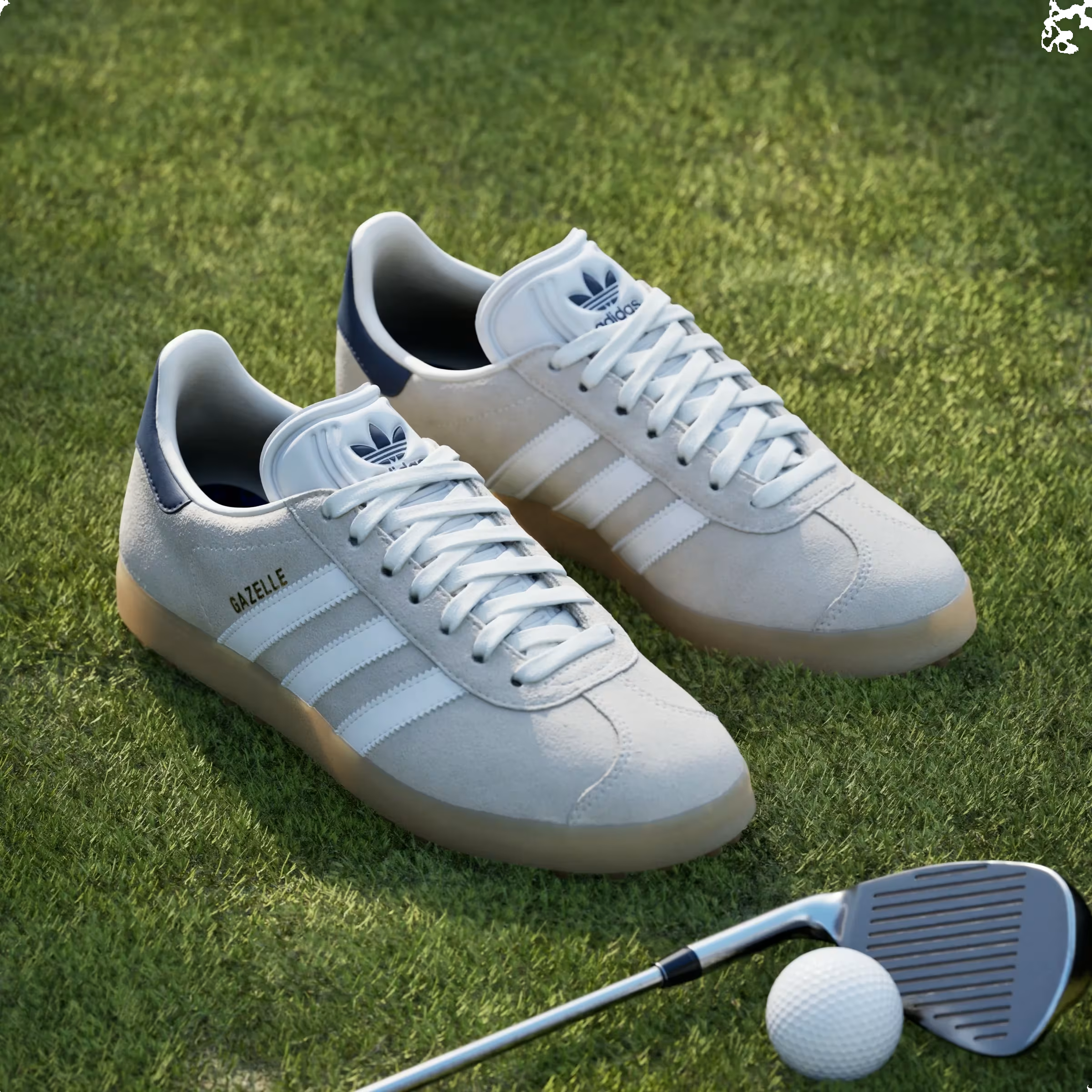 adidas Gazelle Spikeless Golf Chalk White Night Indigo
