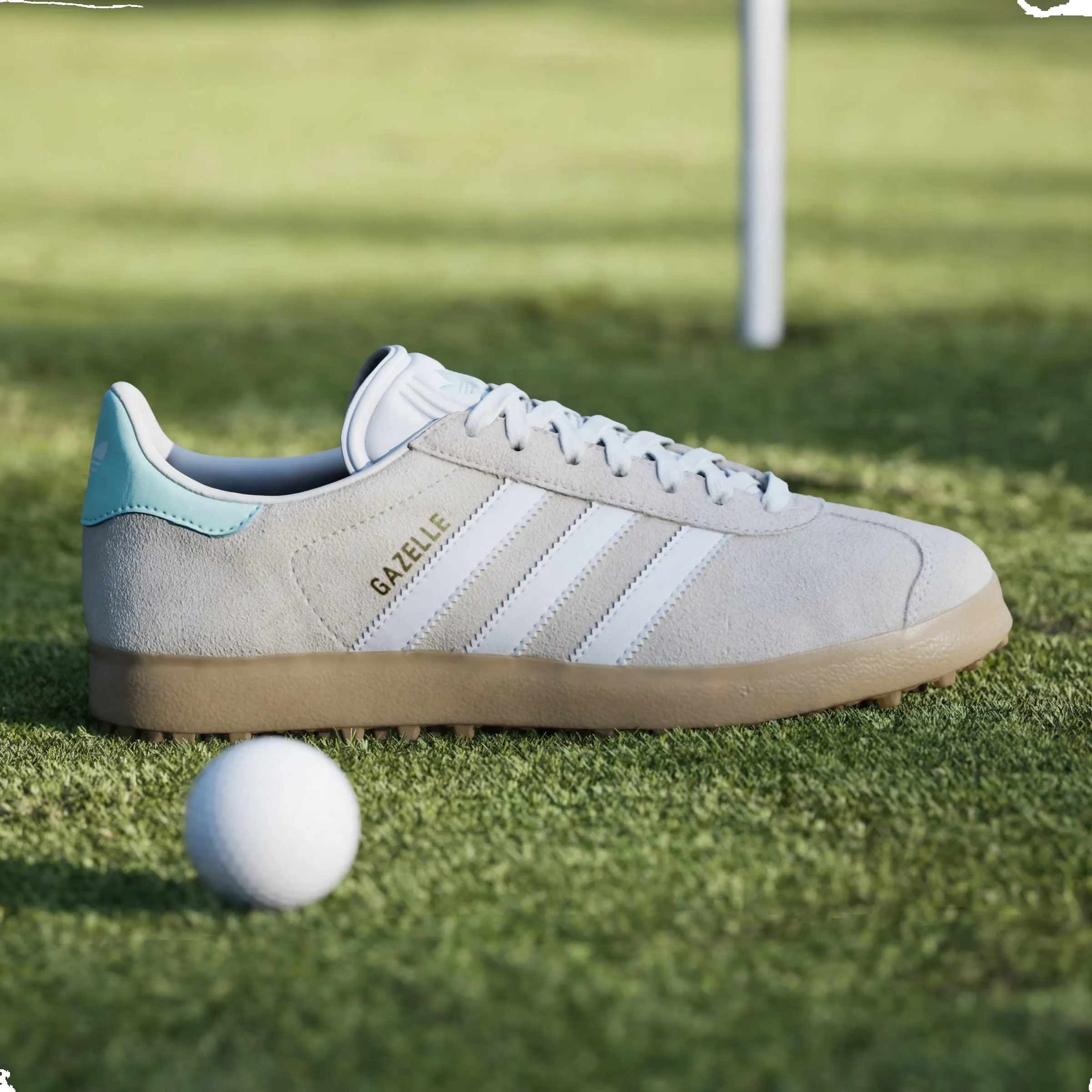 Adidas Gazelle Spikeless Golf Wmns "Chalk White"