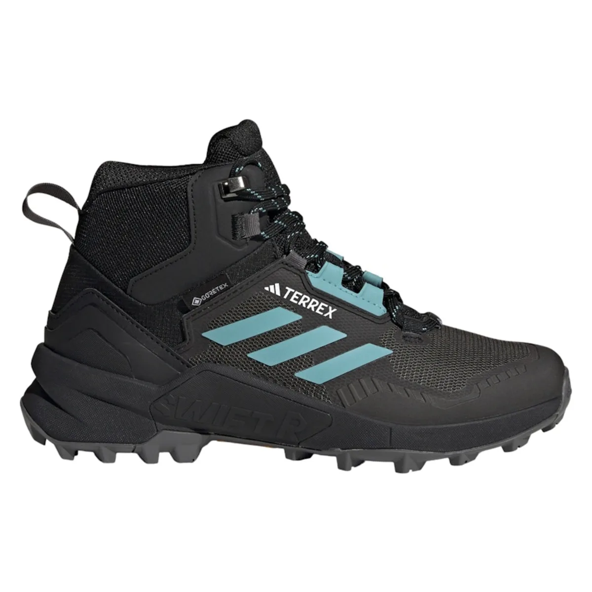 adidas Terrex Swift R3 Mid Gore-Tex Core Black Mint Ton Grey (Women's)