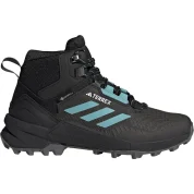 adidas Terrex Swift R3 Mid Gore-Tex Core Black Mint Ton Grey (Women's)