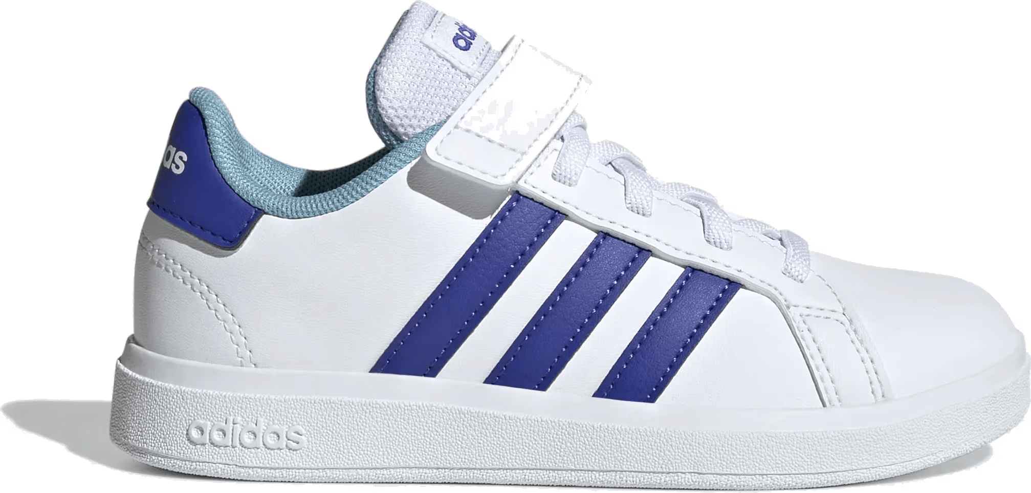 Adidas Grand Court Court Schoenen met Elastische Veters en Klittenband
