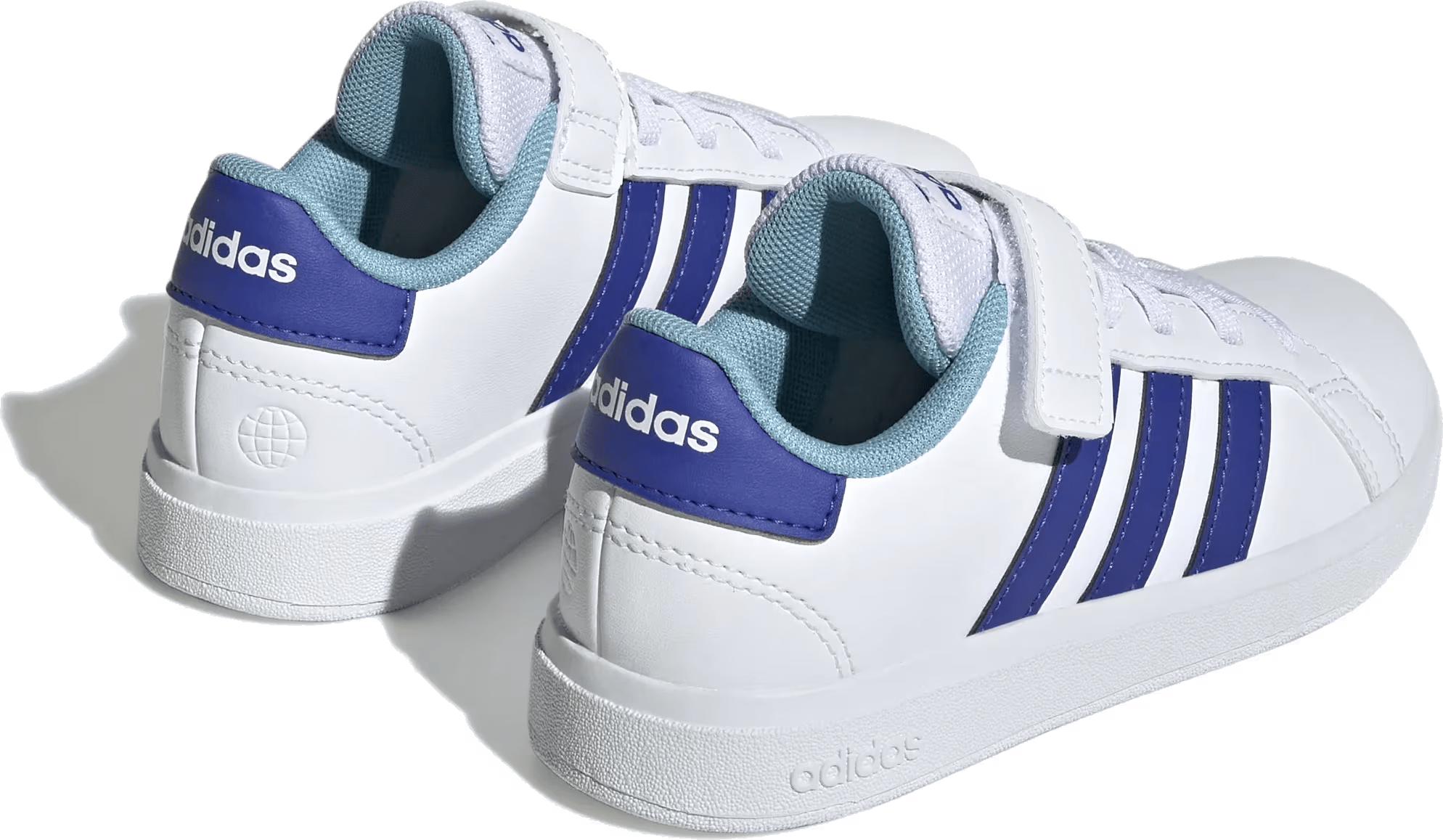 Adidas Grand Court Court Schoenen met Elastische Veters en Klittenband