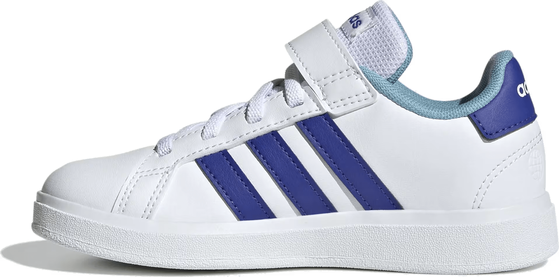 Adidas Grand Court Court Schoenen met Elastische Veters en Klittenband