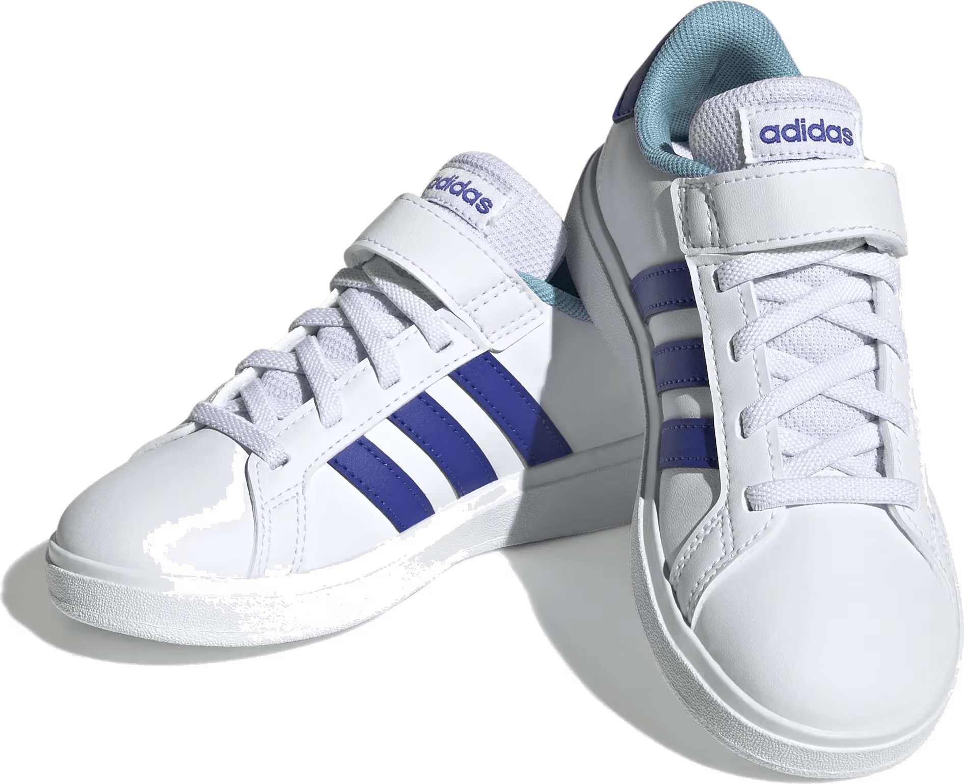 Adidas Grand Court Court Schoenen met Elastische Veters en Klittenband