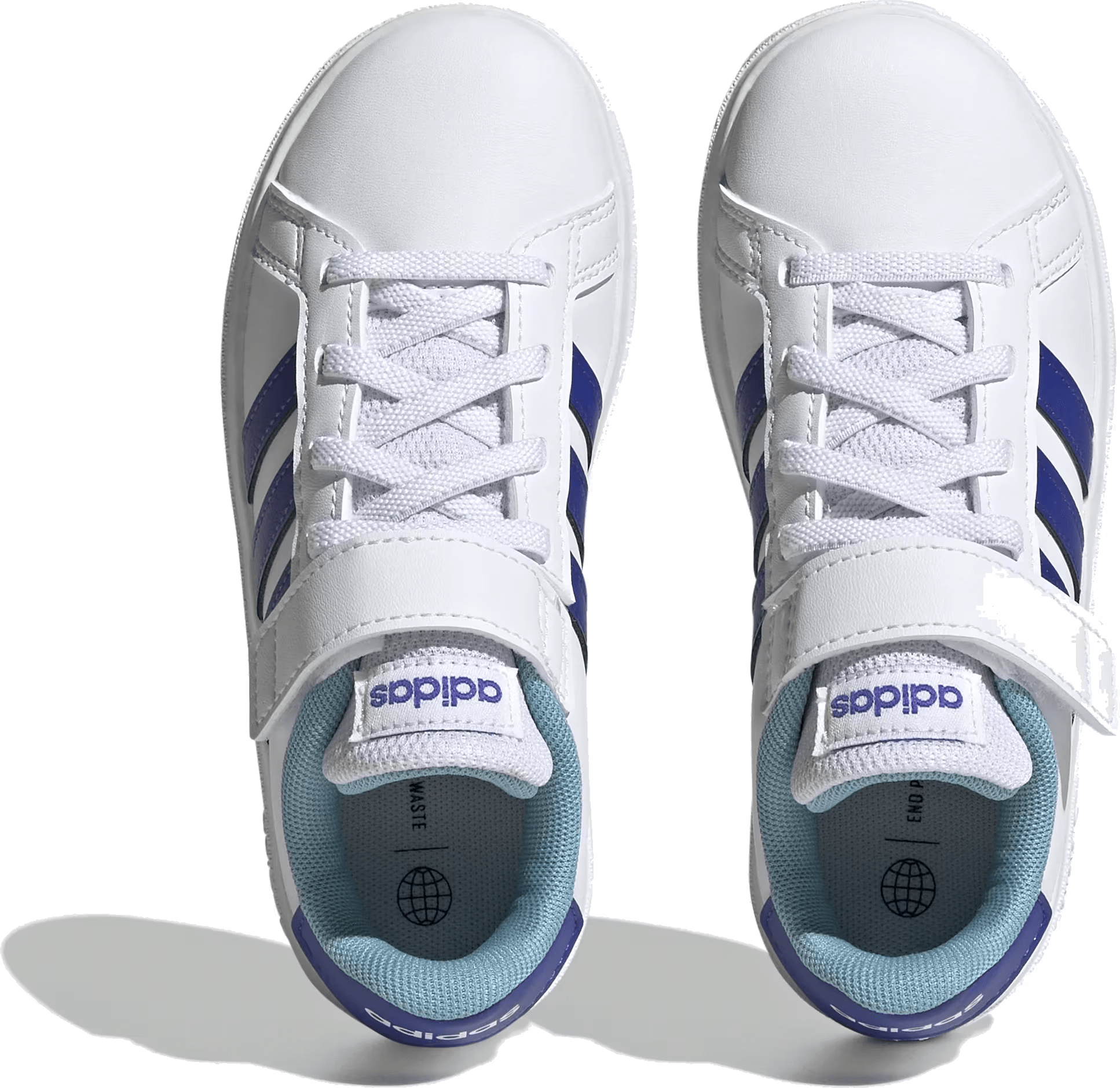 Adidas Grand Court Court Schoenen met Elastische Veters en Klittenband