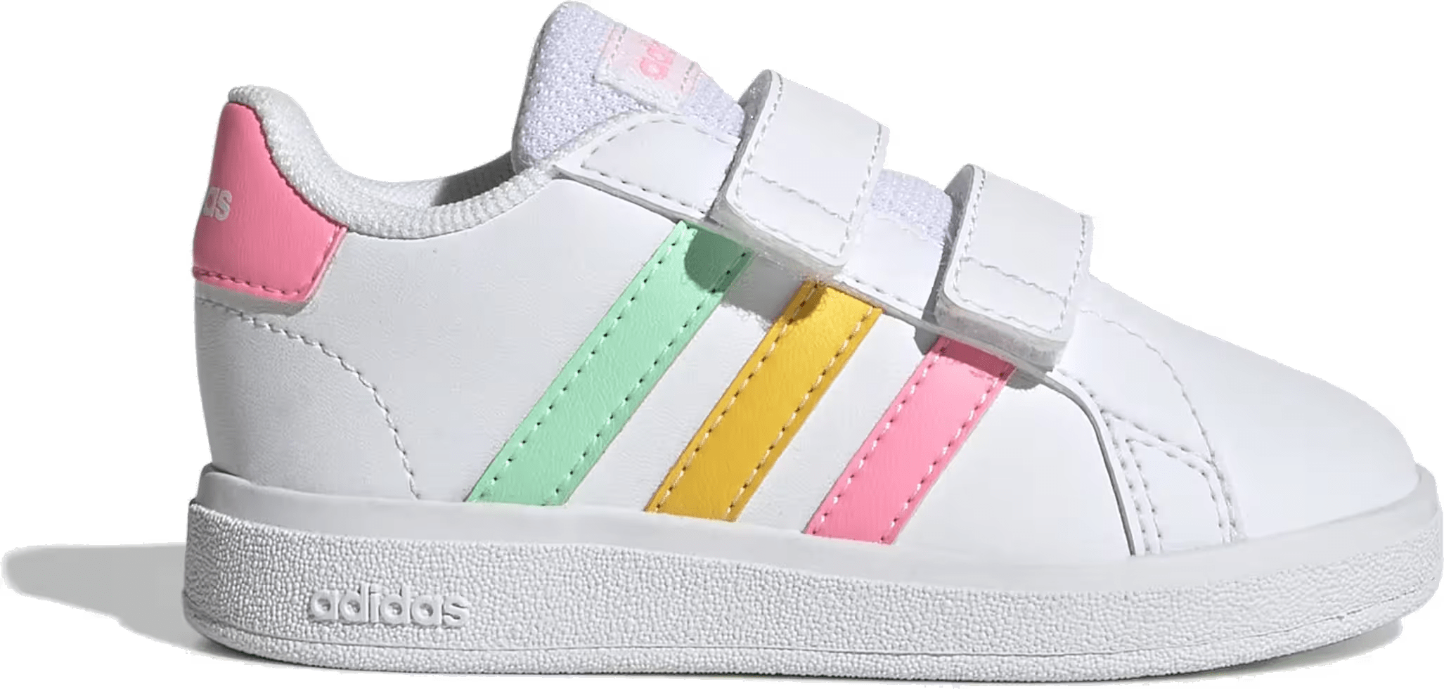 adidas Grand Court 2.0 Cloud White Pulse Mint Beam Pink (TD)