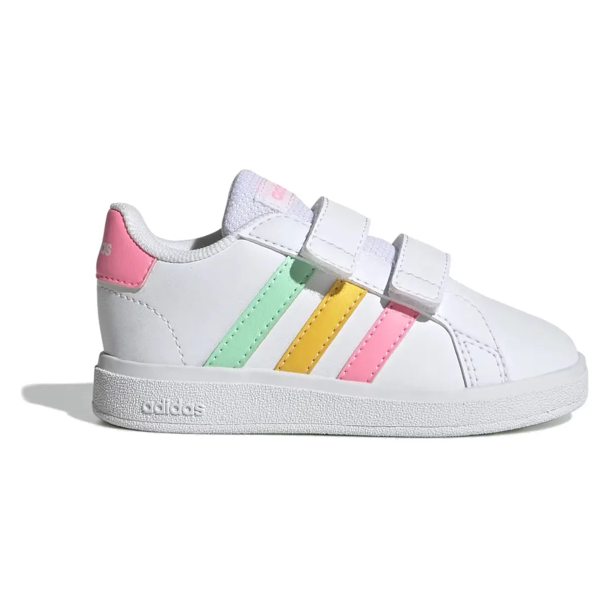 adidas Grand Court 2.0 Cloud White Pulse Mint Beam Pink (TD)