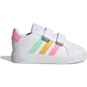 adidas Grand Court 2.0 Cloud White Pulse Mint Beam Pink (TD)