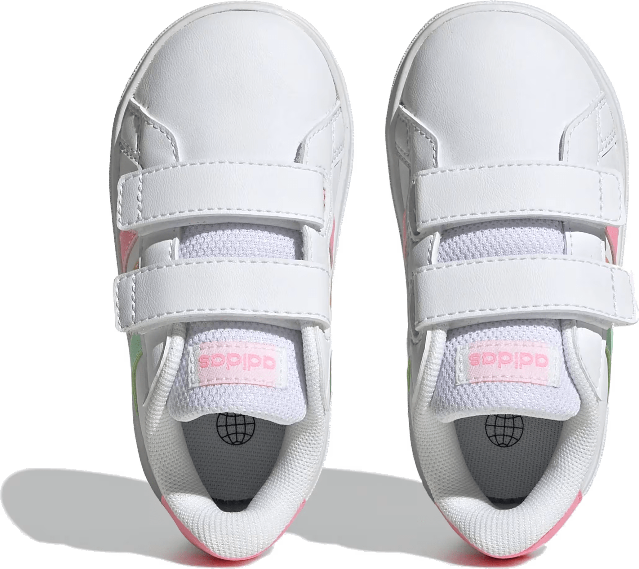 adidas Grand Court 2.0 Cloud White Pulse Mint Beam Pink (TD)