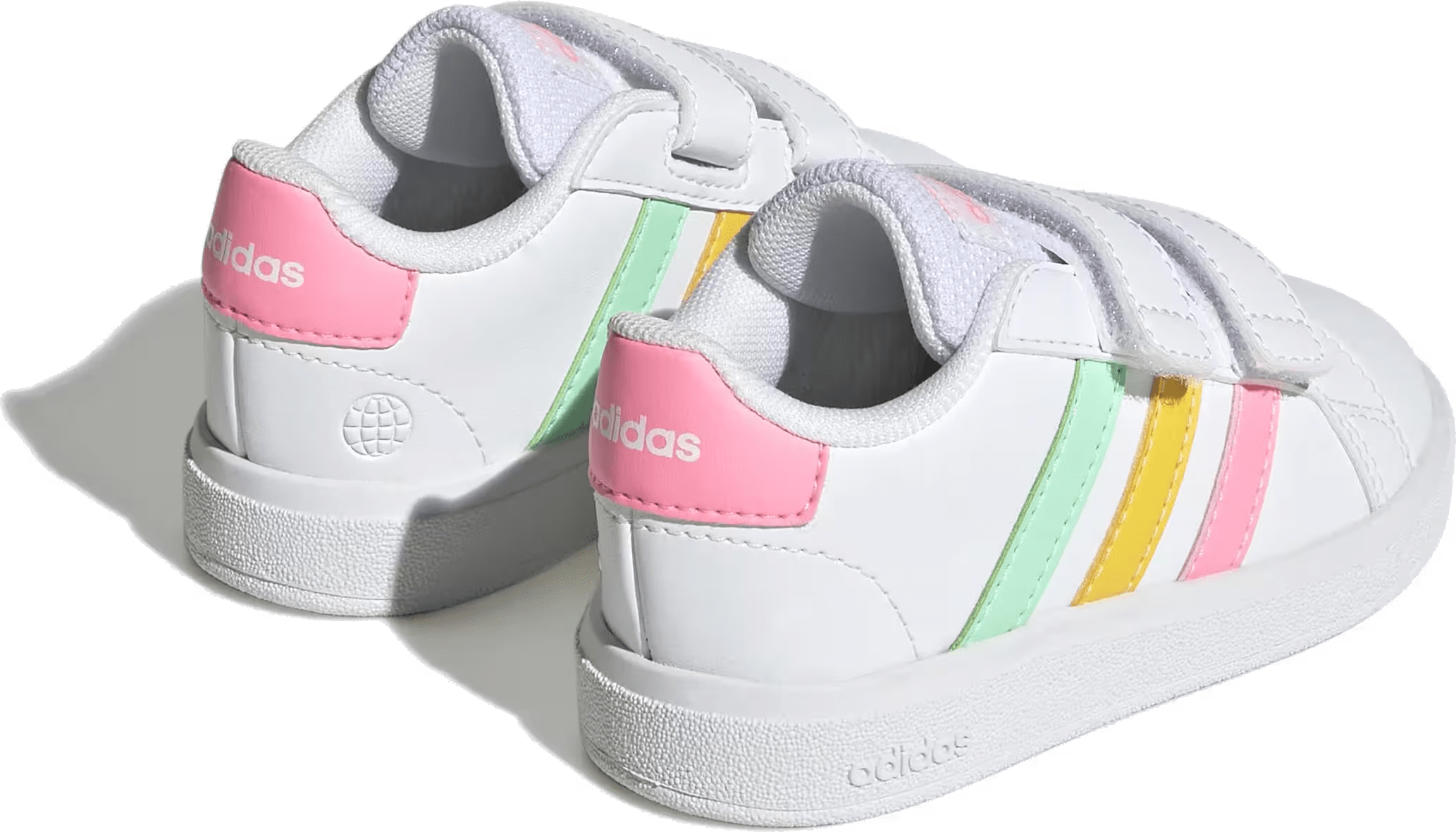 adidas Grand Court 2.0 Cloud White Pulse Mint Beam Pink (TD)