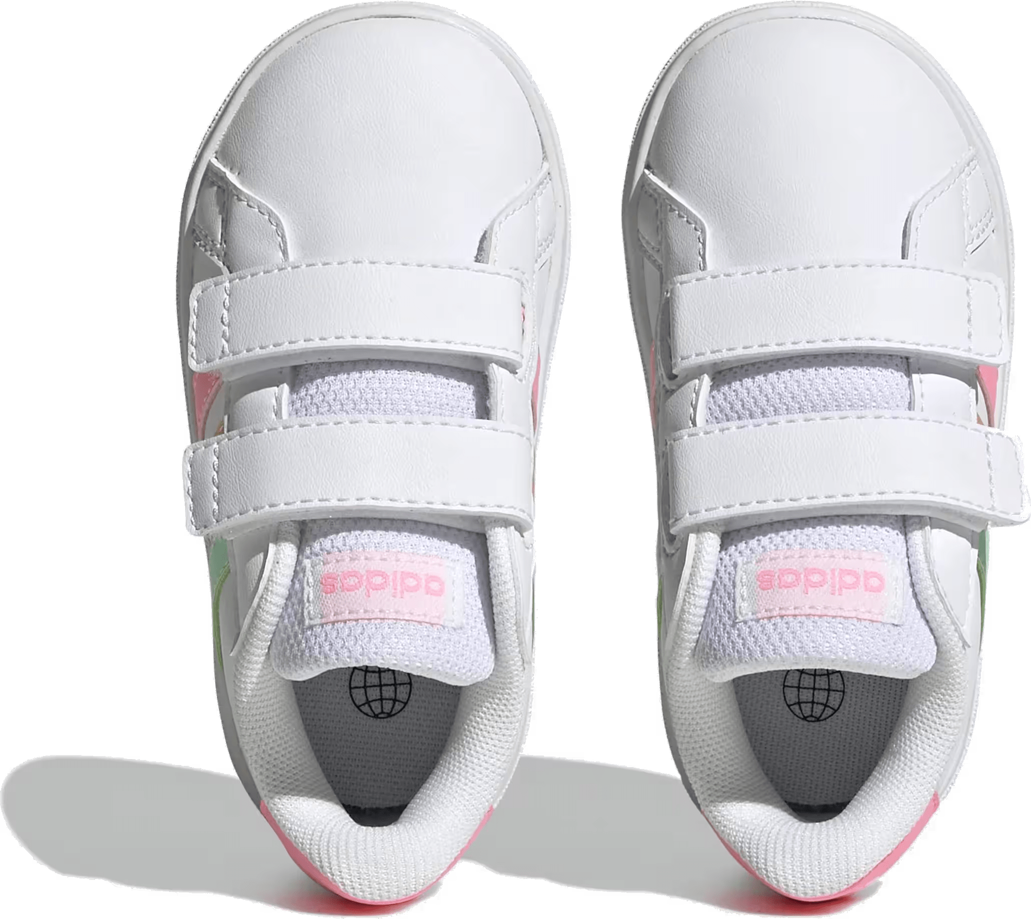adidas Grand Court 2.0 Cloud White Pulse Mint Beam Pink (TD)